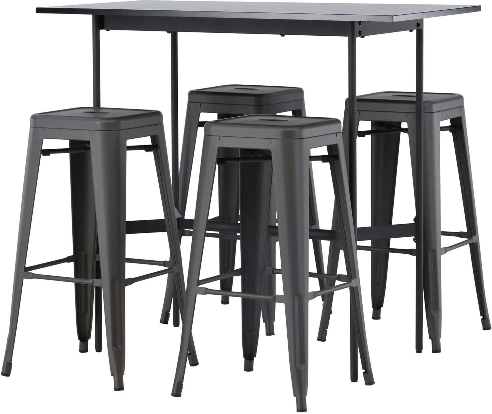 Elegantes Barset Rax + Tempe 120cm, 4 Stühle von Venture Home.