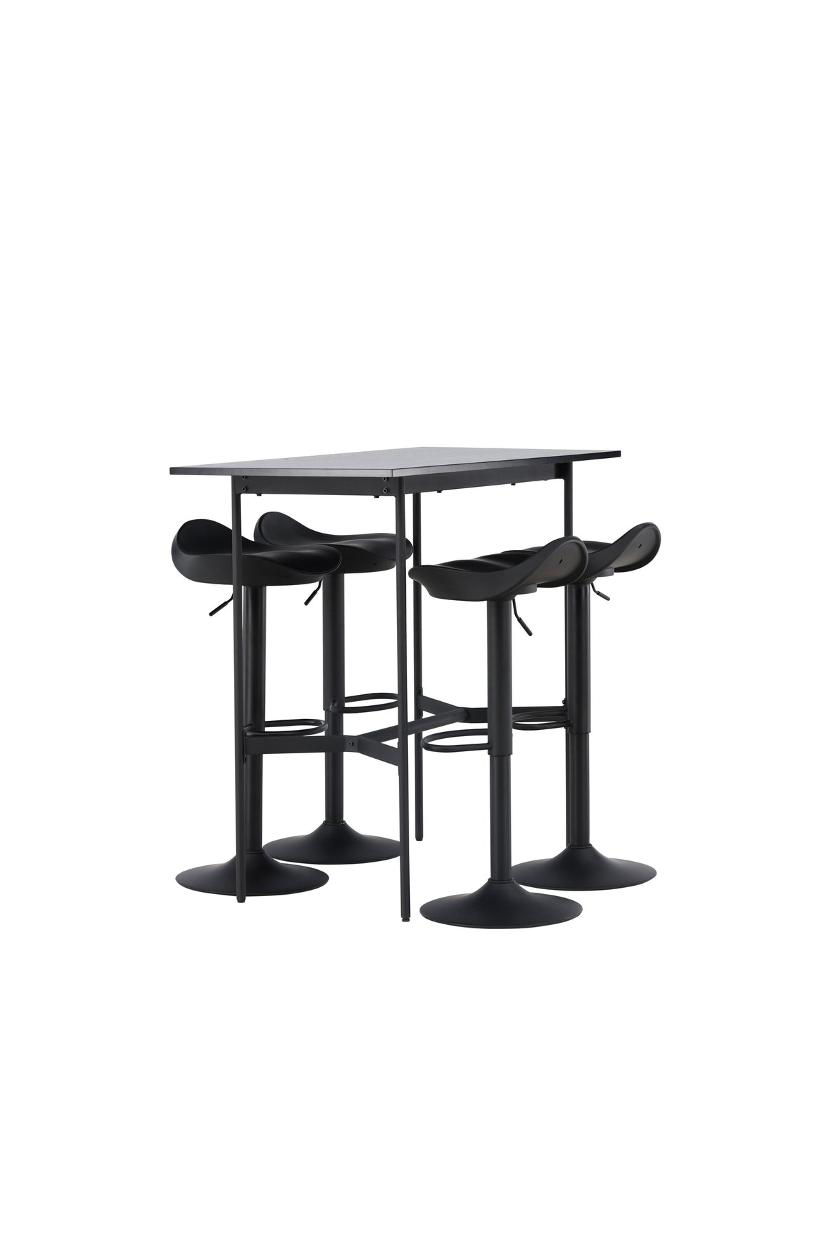 Barset Rax + Adesto 120cm/4St. in Schwarz präsentiert im Onlineshop von KAQTU Design AG. Bartischset ist von Venture Home