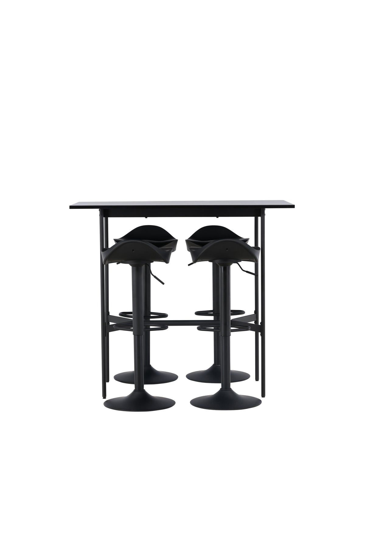 Barset Rax + Adesto 120cm/4St. in Schwarz präsentiert im Onlineshop von KAQTU Design AG. Bartischset ist von Venture Home