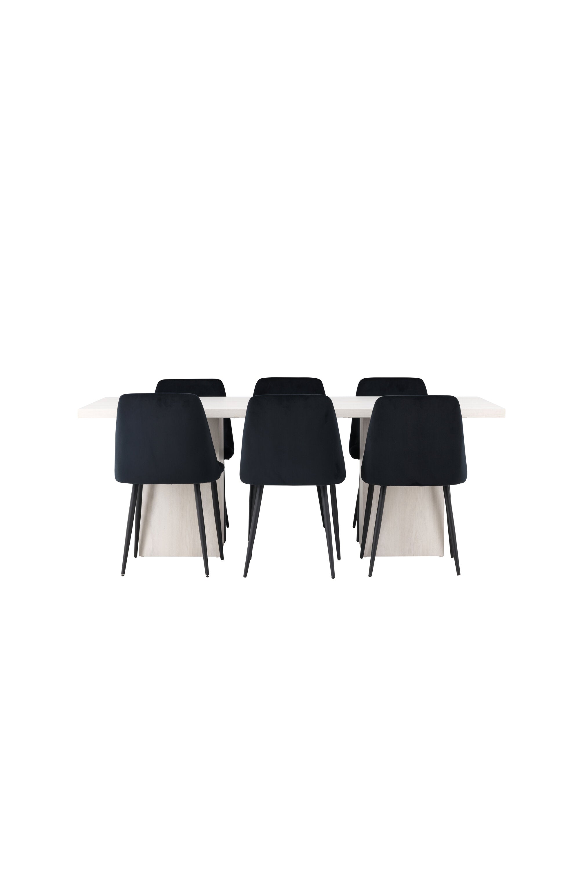 Olga Esszimmerset + Night 200cm/6St. in Schwarz präsentiert im Onlineshop von KAQTU Design AG. Esszimmerset ist von Venture Home