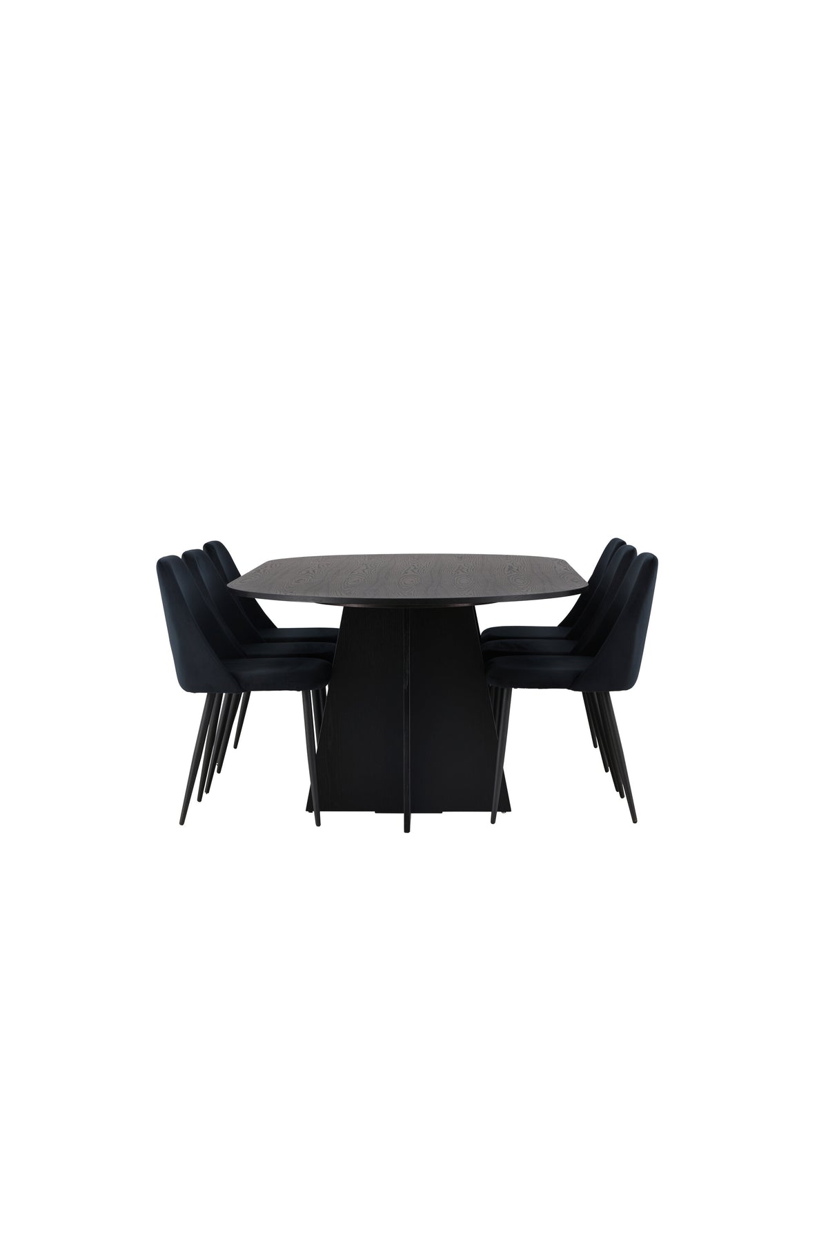 Bootcut Esszimmerset + Night 230cm/6St. in Schwarz präsentiert im Onlineshop von KAQTU Design AG. Esszimmerset ist von Venture Home