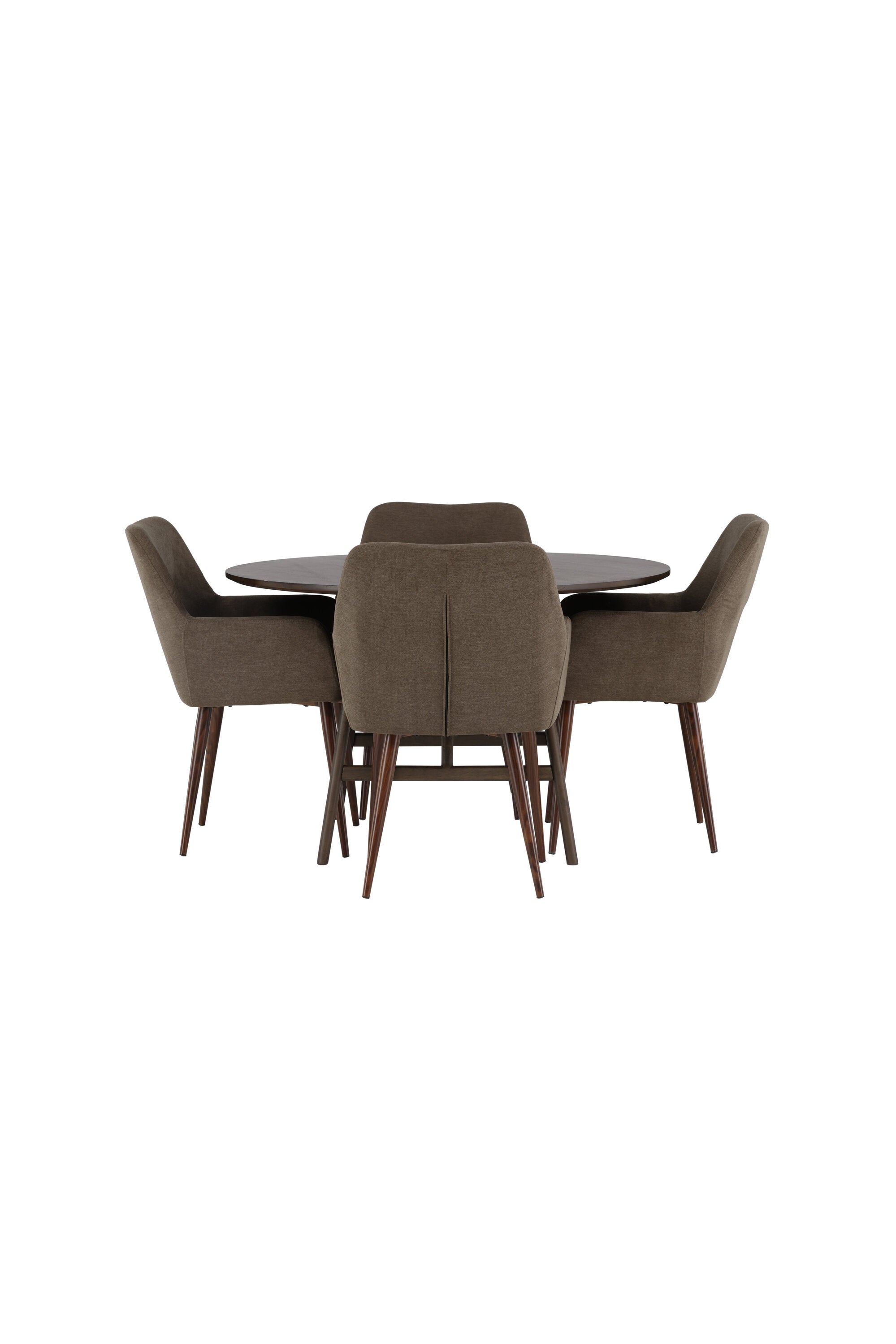 Kaseindon Esszimmerset + Tomorrow ⌀100cm/4St. in Braun präsentiert im Onlineshop von KAQTU Design AG. Esszimmerset ist von Venture Home