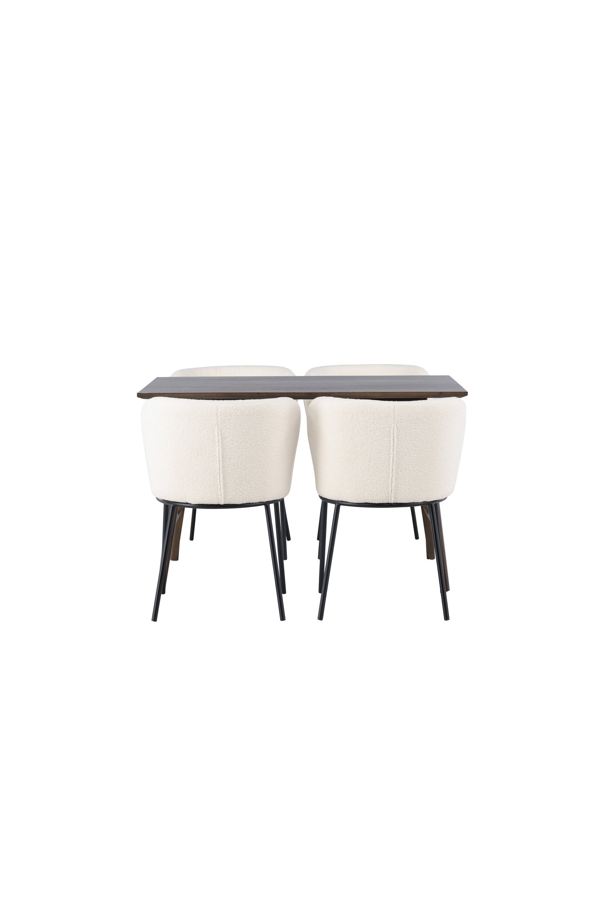 Kaseindon Esszimmerset + Edina 120cm/4St. in Schwarz-Weiss präsentiert im Onlineshop von KAQTU Design AG. Esszimmerset ist von Venture Home