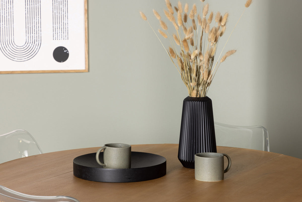 Yadikon Esszimmerset + Edvin ⌀120cm/4St. in Natur,Transparent,Weiss präsentiert im Onlineshop von KAQTU Design AG. Esszimmerset ist von Venture Home