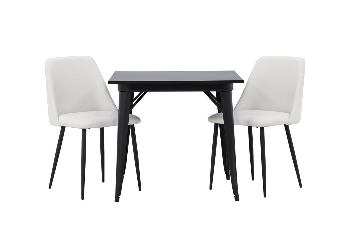 Tempe Esszimmerset + Night 80cm/2St. in Schwarz-Weiss präsentiert im Onlineshop von KAQTU Design AG. Esszimmerset ist von Venture Home