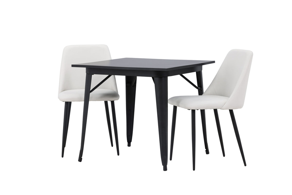 Tempe Esszimmerset + Night 80cm/2St. in Schwarz-Weiss präsentiert im Onlineshop von KAQTU Design AG. Esszimmerset ist von Venture Home