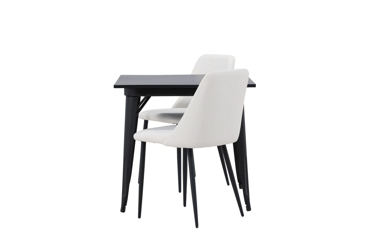 Tempe Esszimmerset + Night 80cm/2St. in Schwarz-Weiss präsentiert im Onlineshop von KAQTU Design AG. Esszimmerset ist von Venture Home