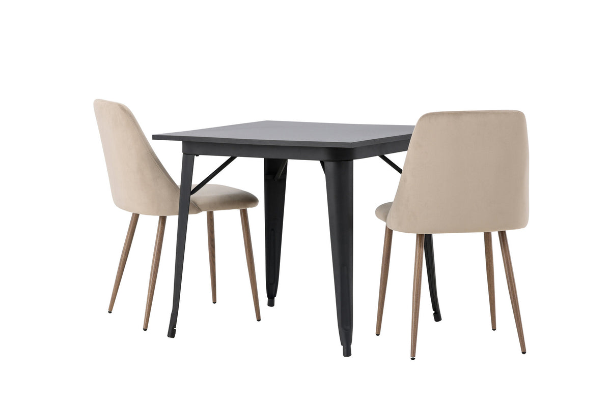 Tempe Esszimmerset + Night 80cm/2St. in Braun, Walnuss präsentiert im Onlineshop von KAQTU Design AG. Esszimmerset ist von Venture Home