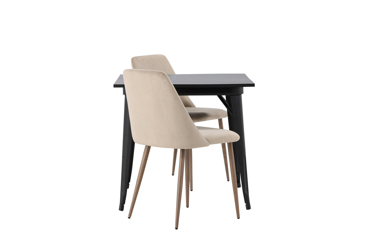 Tempe Esszimmerset + Night 80cm/2St. in Braun, Walnuss präsentiert im Onlineshop von KAQTU Design AG. Esszimmerset ist von Venture Home