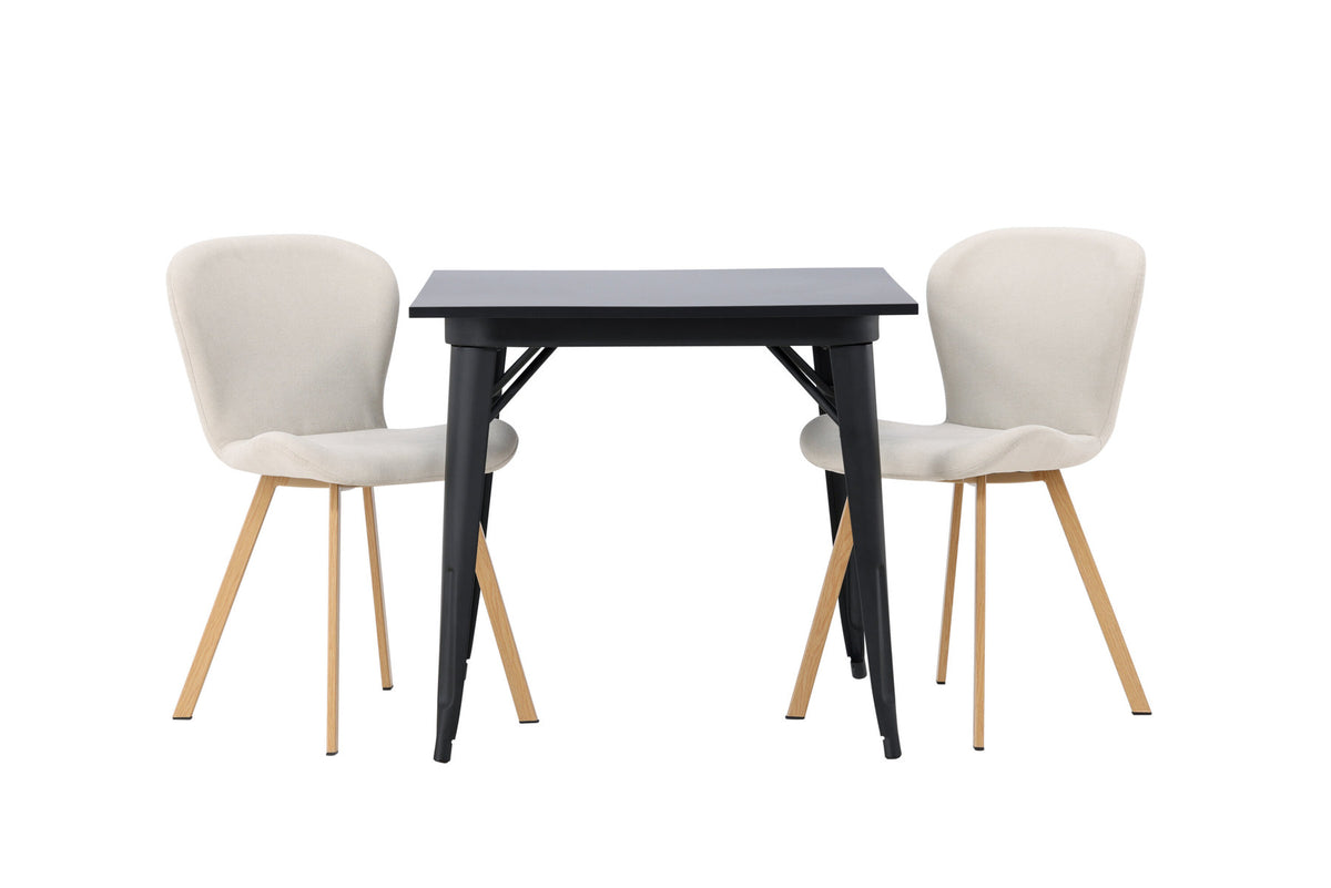 Tempe Esszimmerset + Lilja 80cm/2St. in Beige, Natur präsentiert im Onlineshop von KAQTU Design AG. Esszimmerset ist von Venture Home
