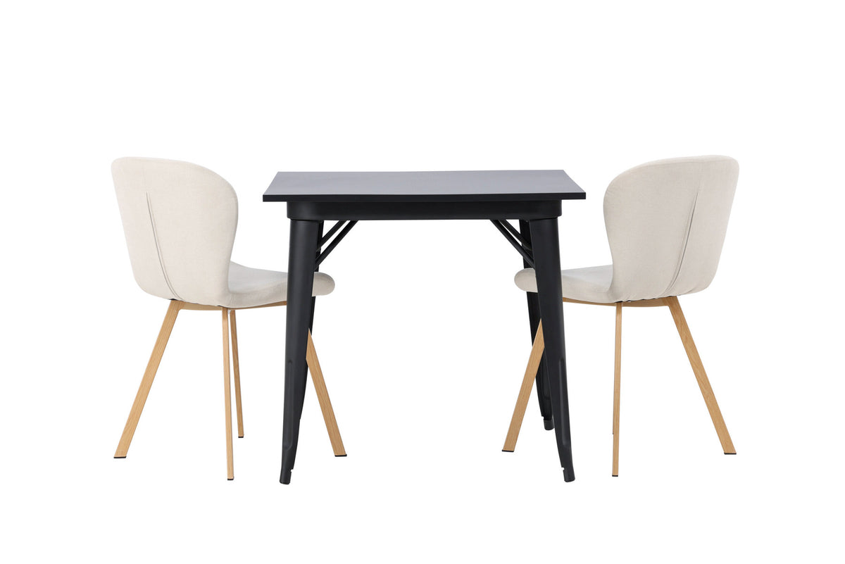 Tempe Esszimmerset + Lilja 80cm/2St. in Beige, Natur präsentiert im Onlineshop von KAQTU Design AG. Esszimmerset ist von Venture Home