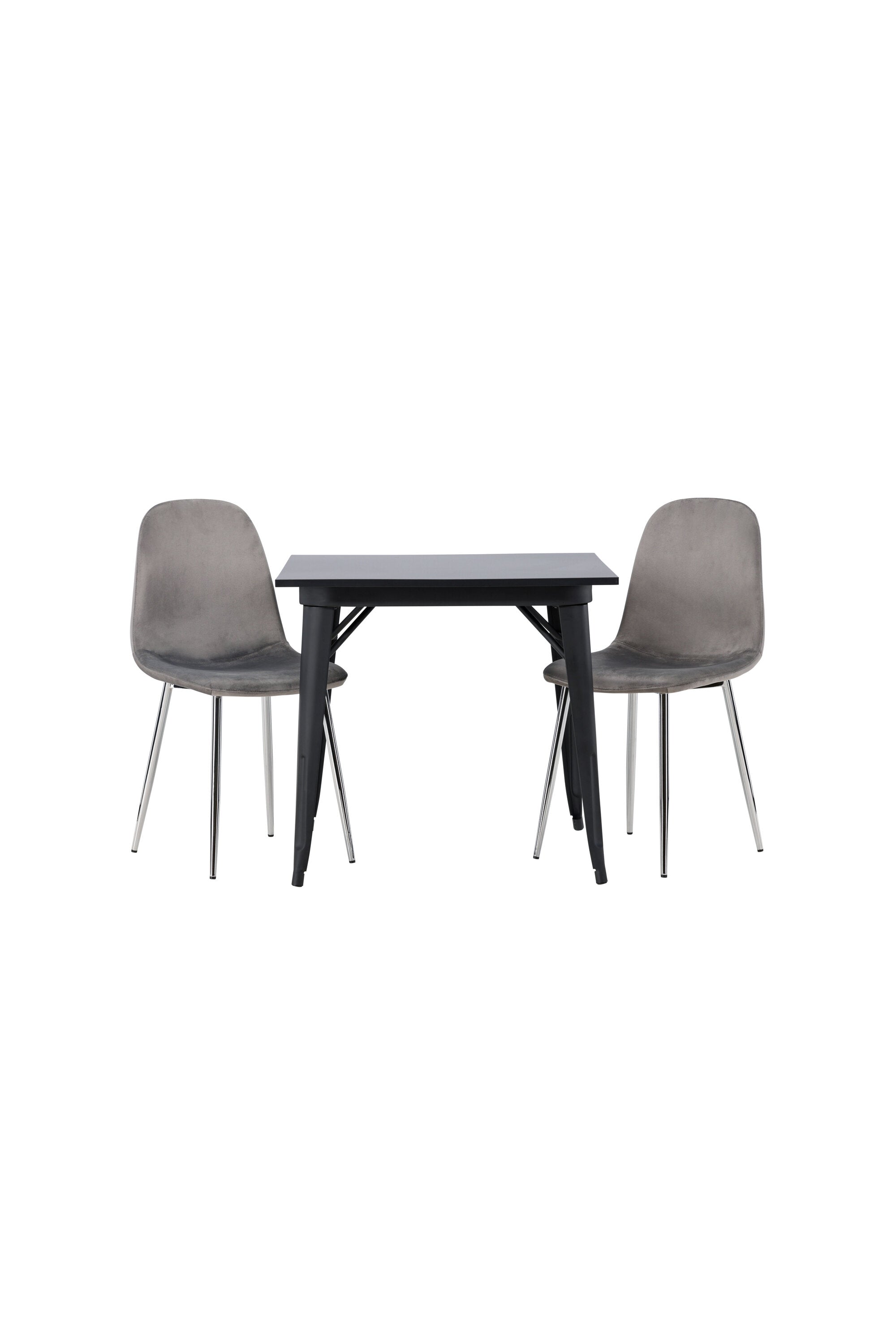 Tempe Esszimmerset + Eva 80cm/2St. in Hellgrau, Silber präsentiert im Onlineshop von KAQTU Design AG. Esszimmerset ist von Venture Home
