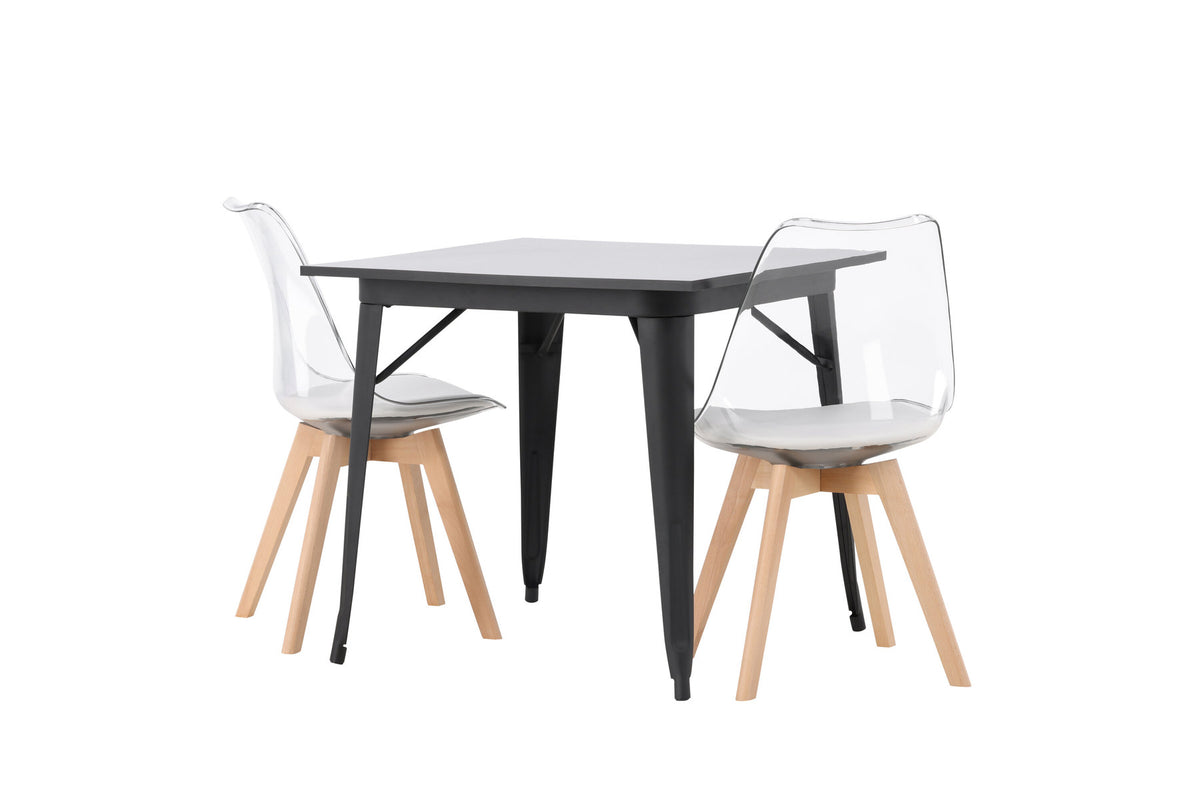 Tempe Esszimmerset + Edvin 80cm/2St. in Natur,Transparent,Weiss präsentiert im Onlineshop von KAQTU Design AG. Esszimmerset ist von Venture Home
