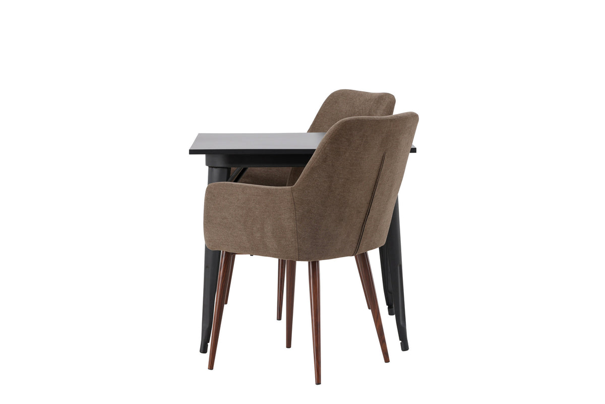Tempe Esszimmerset + Tomorrow 80cm/2St. in Braun präsentiert im Onlineshop von KAQTU Design AG. Esszimmerset ist von Venture Home