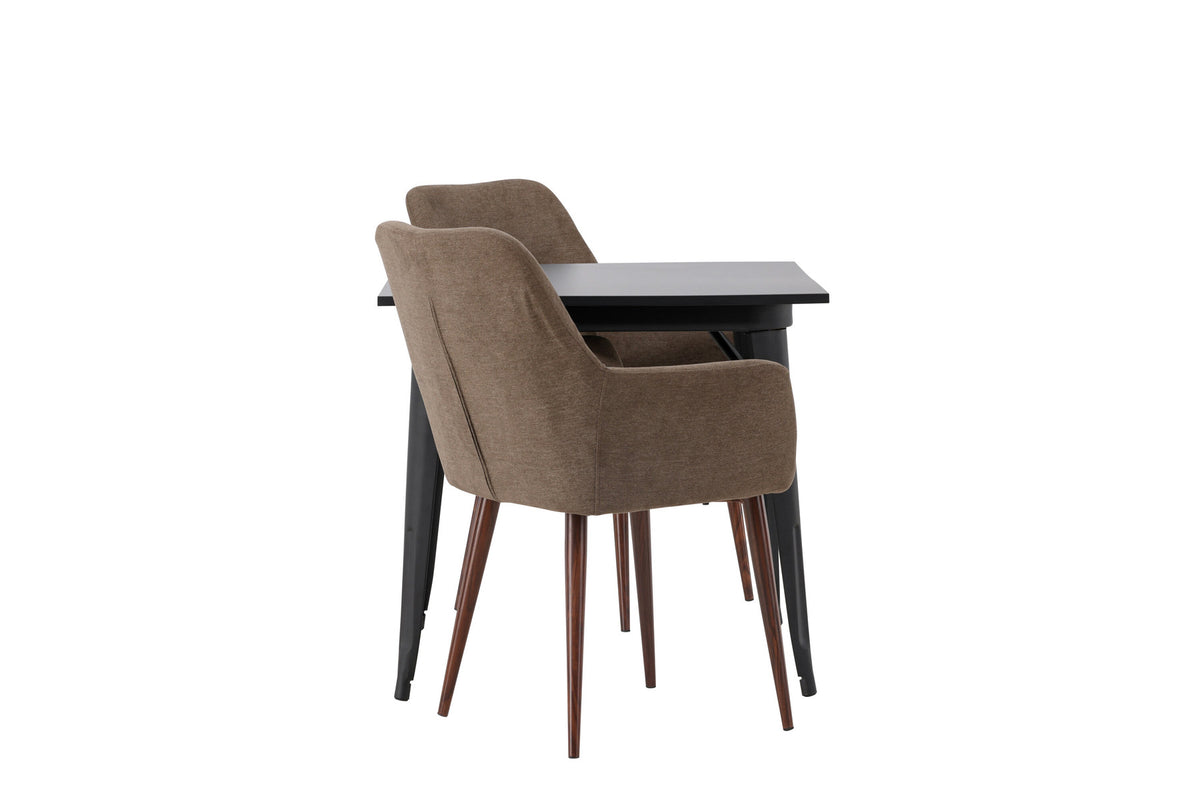 Tempe Esszimmerset + Tomorrow 80cm/2St. in Braun präsentiert im Onlineshop von KAQTU Design AG. Esszimmerset ist von Venture Home