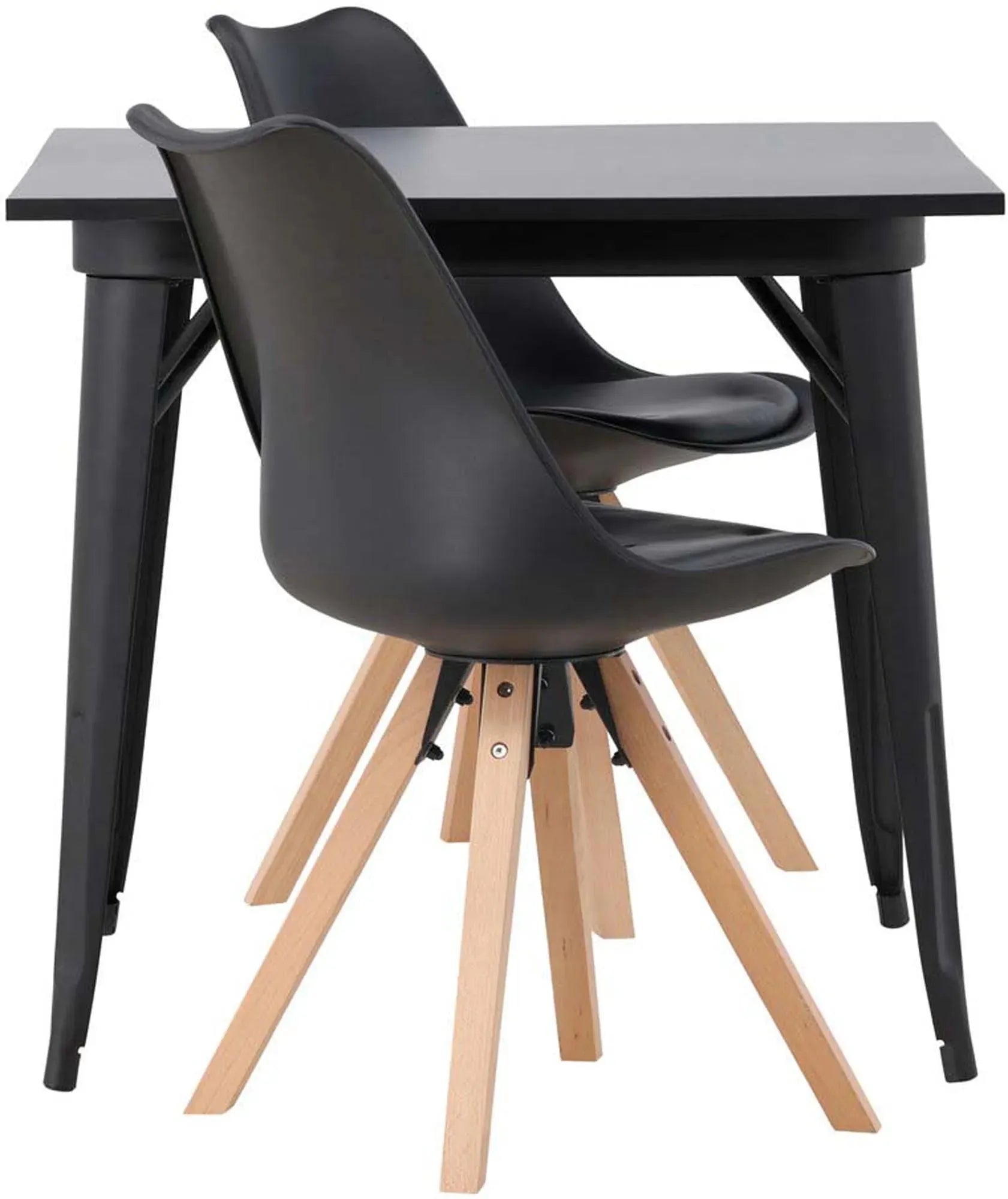 Elegantes Tempe Esszimmerset mit Zeno Stühlen, ideal für kleine Räume.