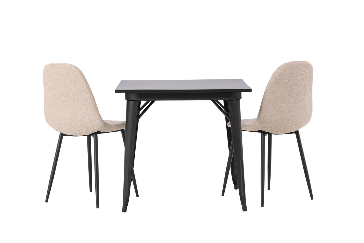 Tempe Esszimmerset + Polar 80cm/2St. in Beige, Schwarz präsentiert im Onlineshop von KAQTU Design AG. Esszimmerset ist von Venture Home