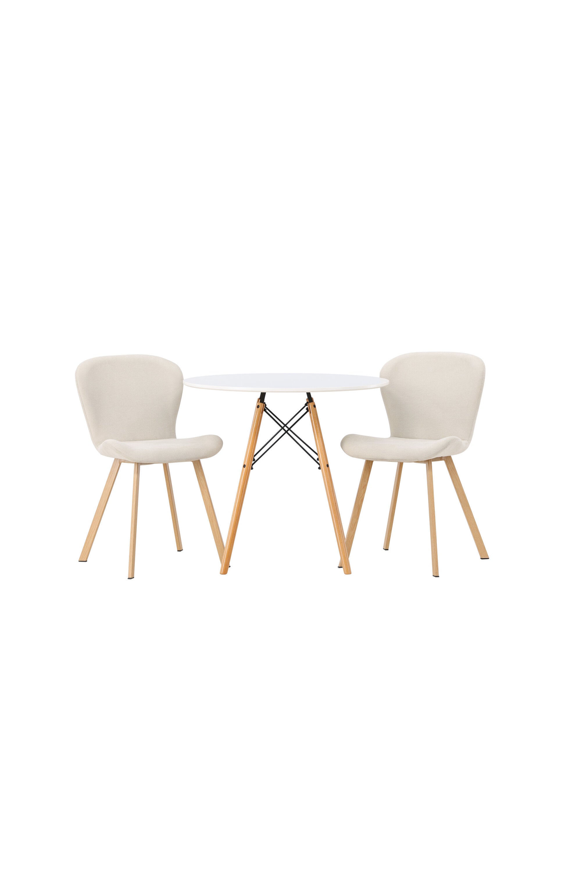 Danburi Esszimmerset + Lilja ⌀60cm/2St. in Beige, Natur präsentiert im Onlineshop von KAQTU Design AG. Esszimmerset ist von Venture Home