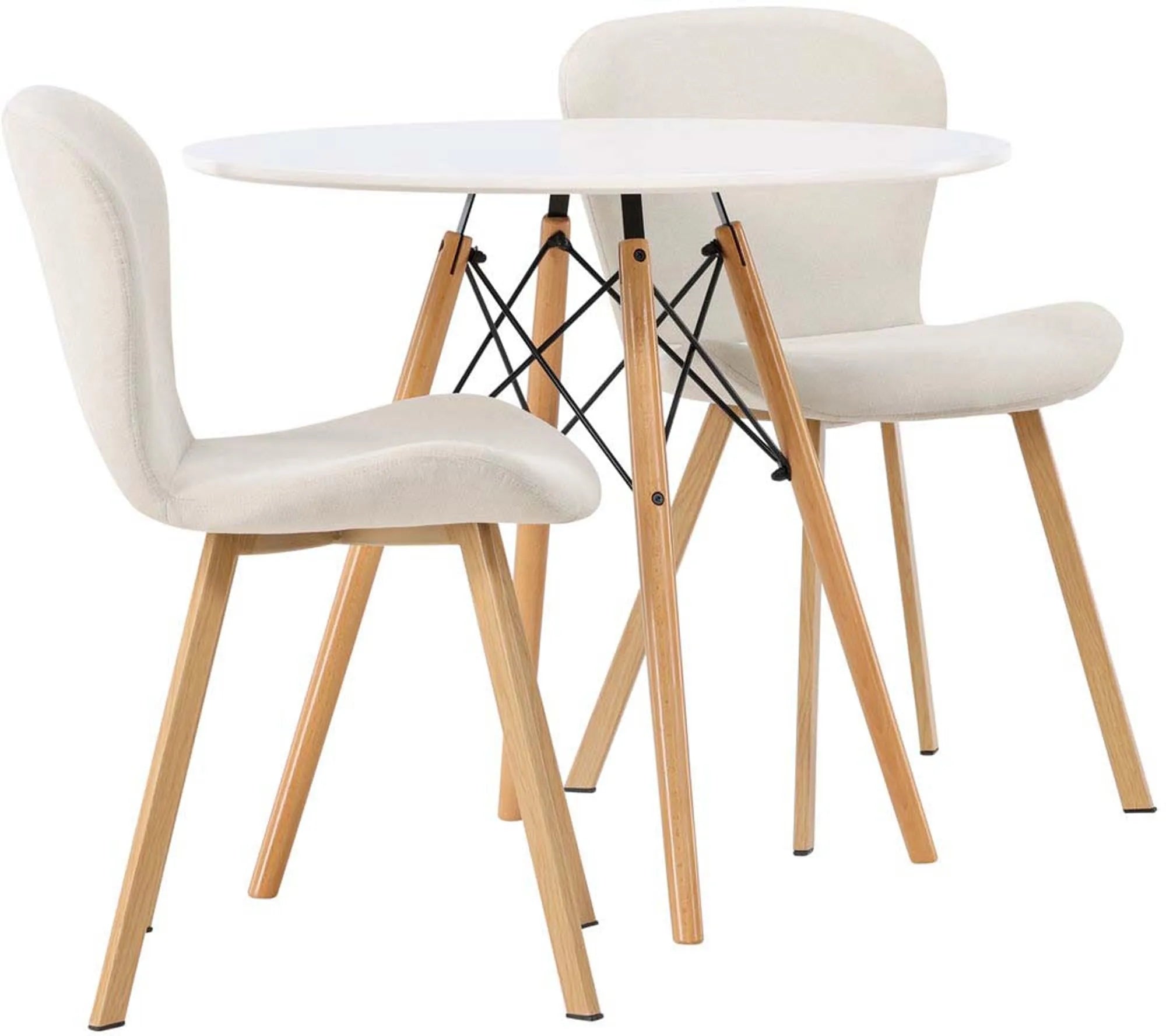 Elegantes Danburi Set mit Lilja Tisch, ideal für kleine Esszimmer.