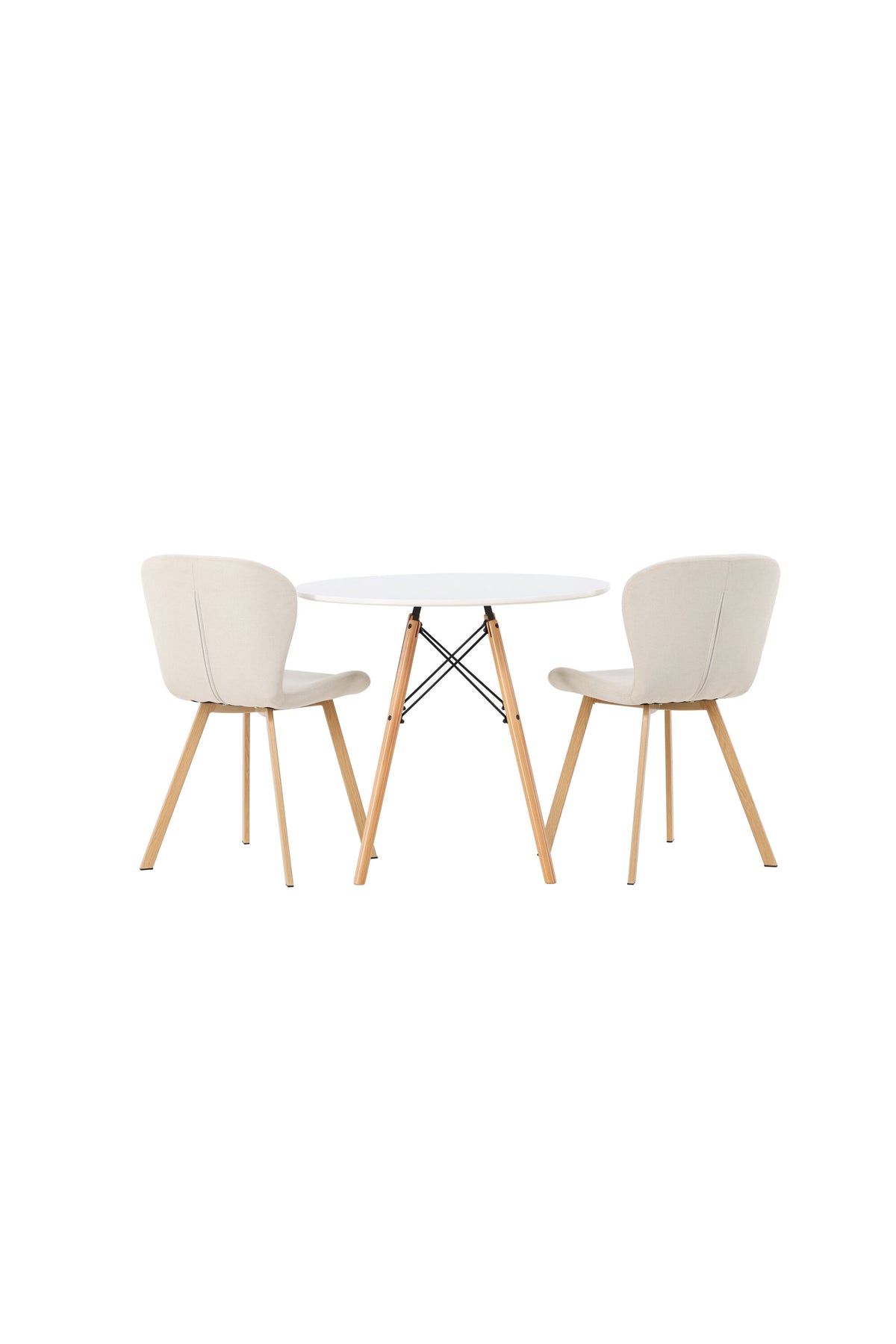 Danburi Esszimmerset + Lilja ⌀60cm/2St. in Beige, Natur präsentiert im Onlineshop von KAQTU Design AG. Esszimmerset ist von Venture Home