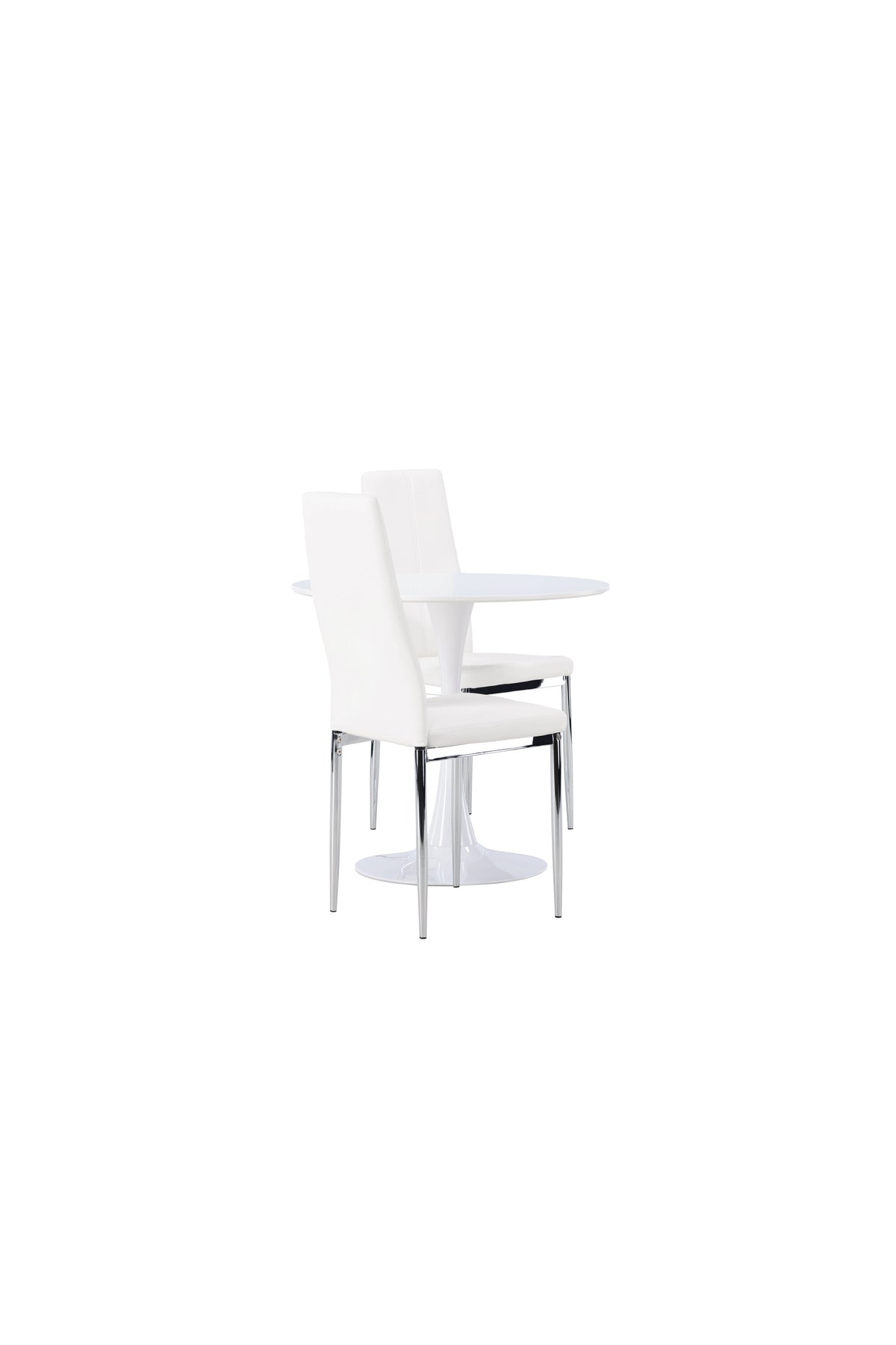 Hamden Esszimmerset + Pastill ⌀80cm/2St. in Silber Weiss präsentiert im Onlineshop von KAQTU Design AG. Esszimmerset ist von Venture Home