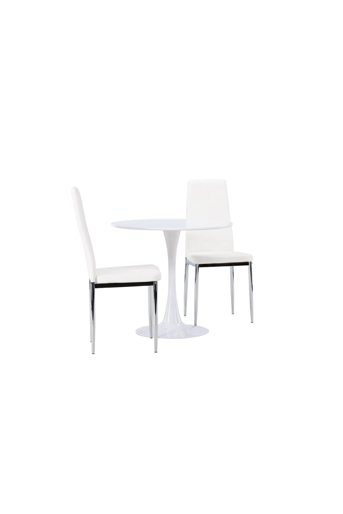 Hamden Esszimmerset + Pastill ⌀80cm/2St. in Silber Weiss präsentiert im Onlineshop von KAQTU Design AG. Esszimmerset ist von Venture Home