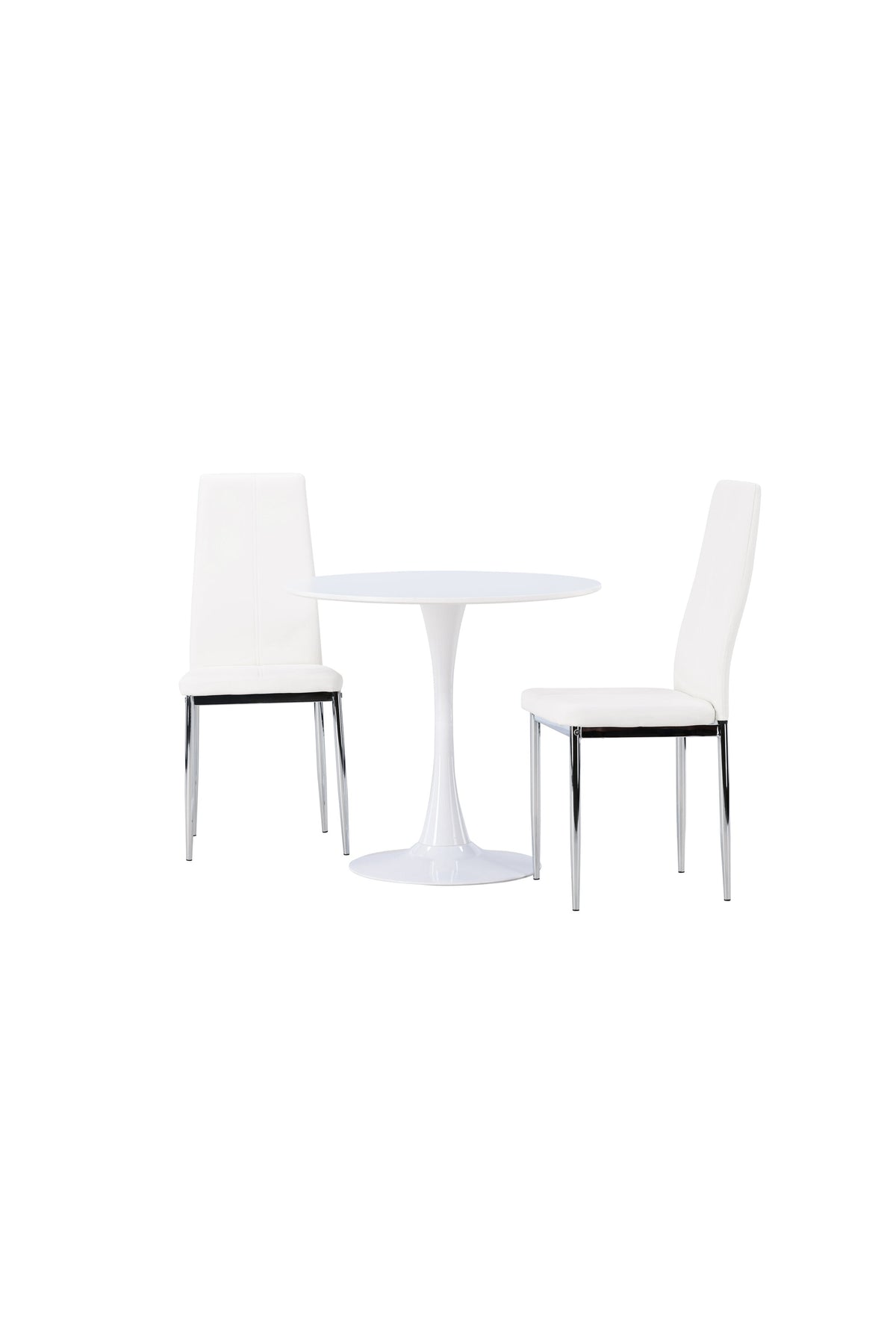 Hamden Esszimmerset + Pastill ⌀80cm/2St. in Silber Weiss präsentiert im Onlineshop von KAQTU Design AG. Esszimmerset ist von Venture Home