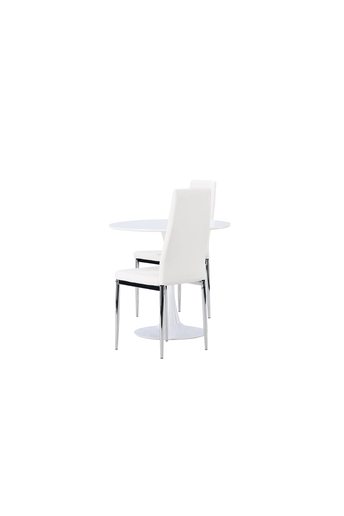Hamden Esszimmerset + Pastill ⌀80cm/2St. in Silber Weiss präsentiert im Onlineshop von KAQTU Design AG. Esszimmerset ist von Venture Home