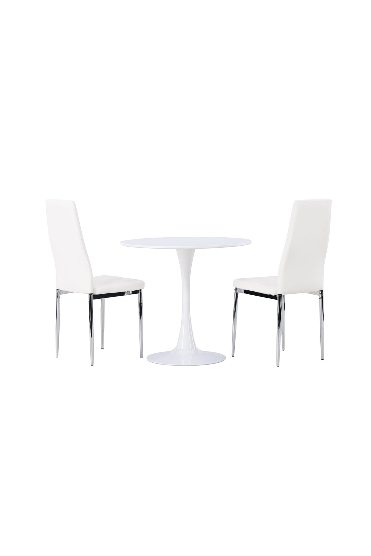 Hamden Esszimmerset + Pastill ⌀80cm/2St. in Silber Weiss präsentiert im Onlineshop von KAQTU Design AG. Esszimmerset ist von Venture Home