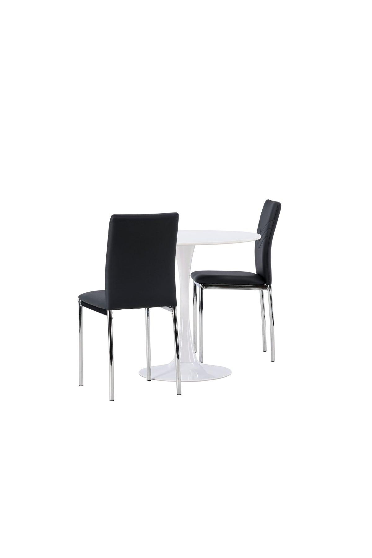 Hamden Esszimmerset + Lily ⌀80cm/2St. in Schwarzes Silber präsentiert im Onlineshop von KAQTU Design AG. Esszimmerset ist von Venture Home