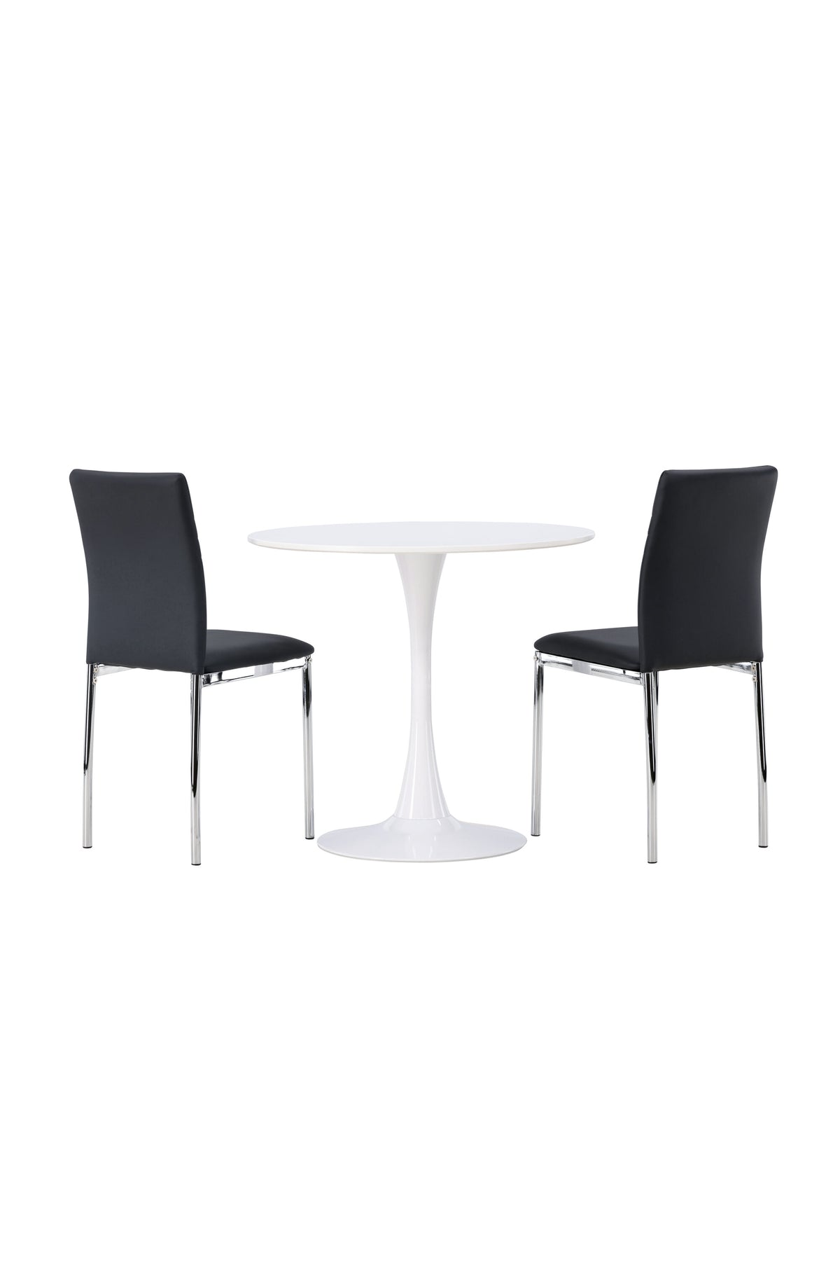 Hamden Esszimmerset + Lily ⌀80cm/2St. in Schwarzes Silber präsentiert im Onlineshop von KAQTU Design AG. Esszimmerset ist von Venture Home