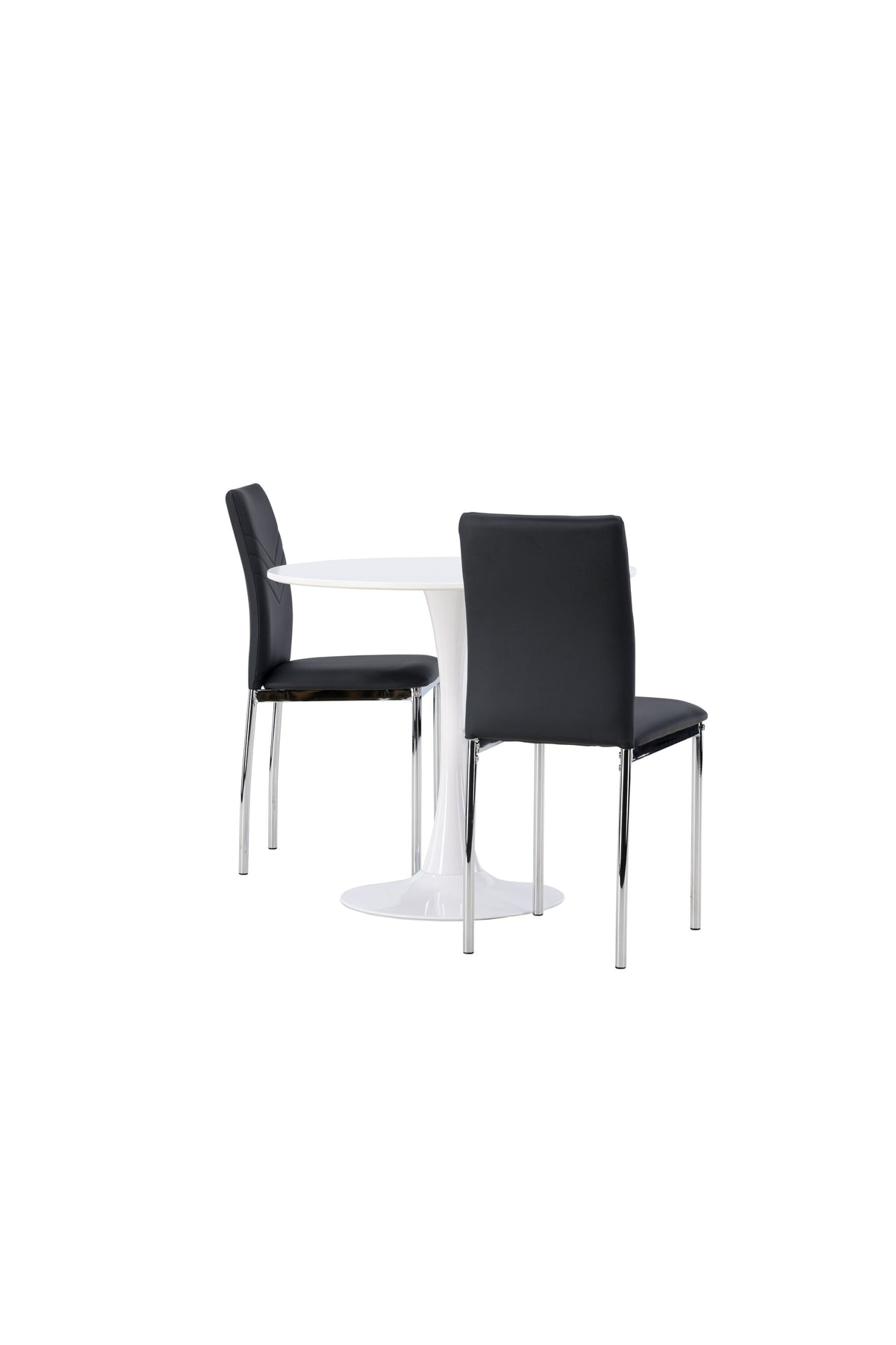 Hamden Esszimmerset + Lily ⌀80cm/2St. in Schwarzes Silber präsentiert im Onlineshop von KAQTU Design AG. Esszimmerset ist von Venture Home