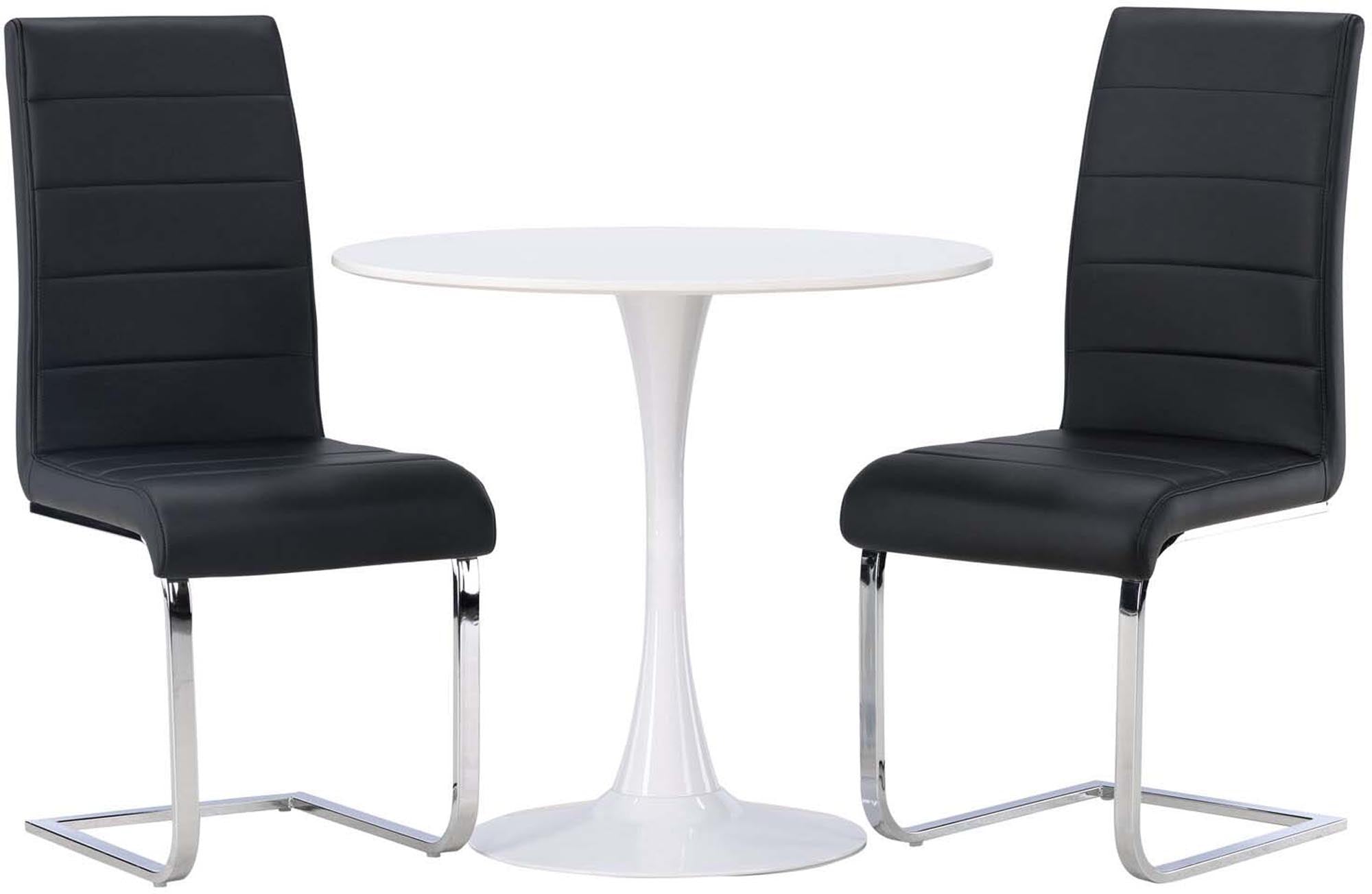 Stilvolles Hamden Set: Tempo Tisch & 2 Stühle für Ihr Esszimmer.