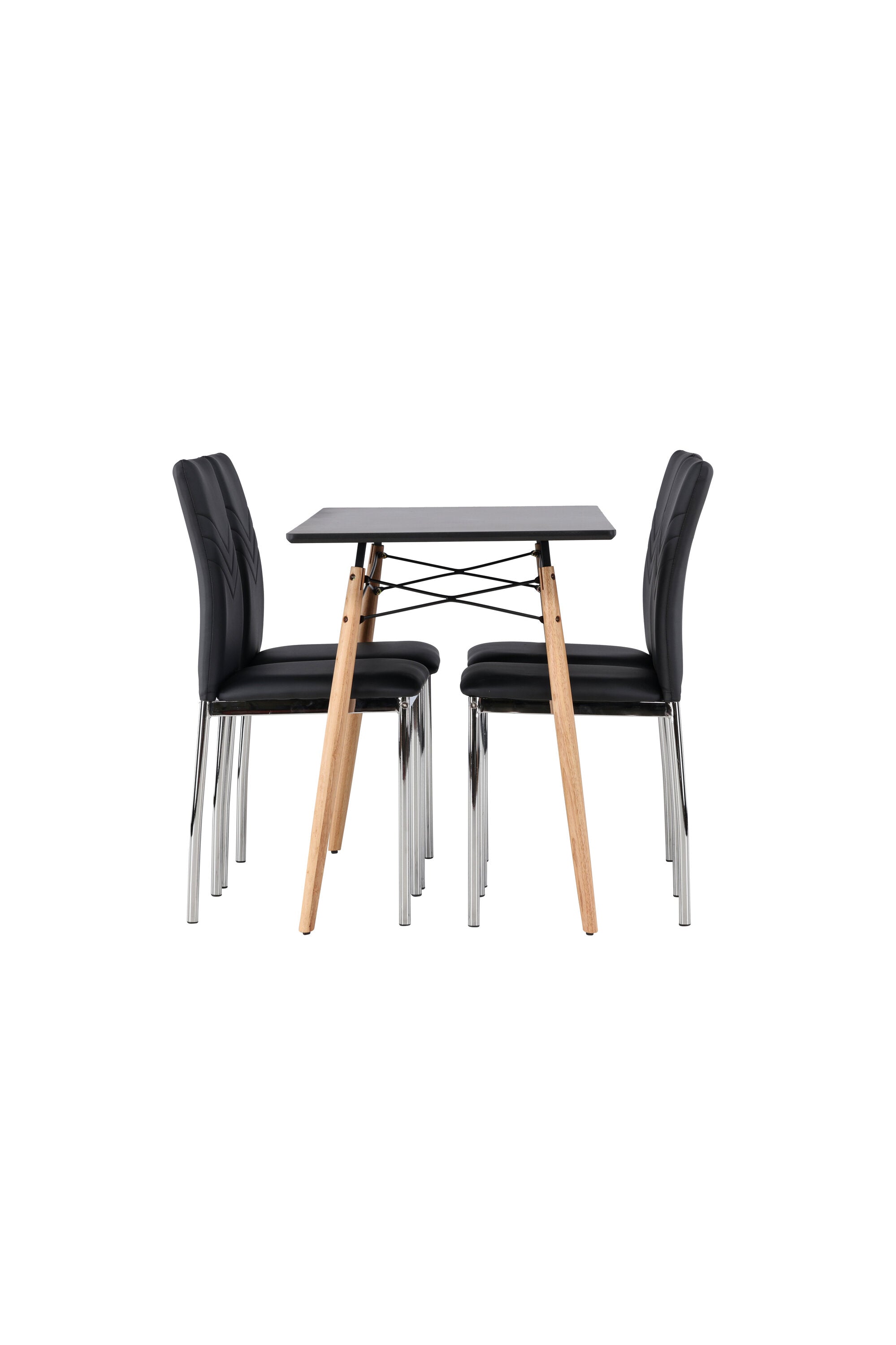 Danburi Esszimmerset + Lily ⌀80cm/4St. in Schwarz präsentiert im Onlineshop von KAQTU Design AG. Esszimmerset ist von Venture Home