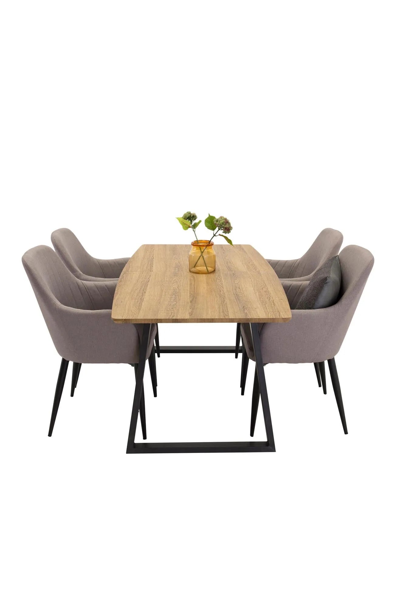Modernes Inca Esszimmer Set mit ergonomischen Stühlen von Venture Home.