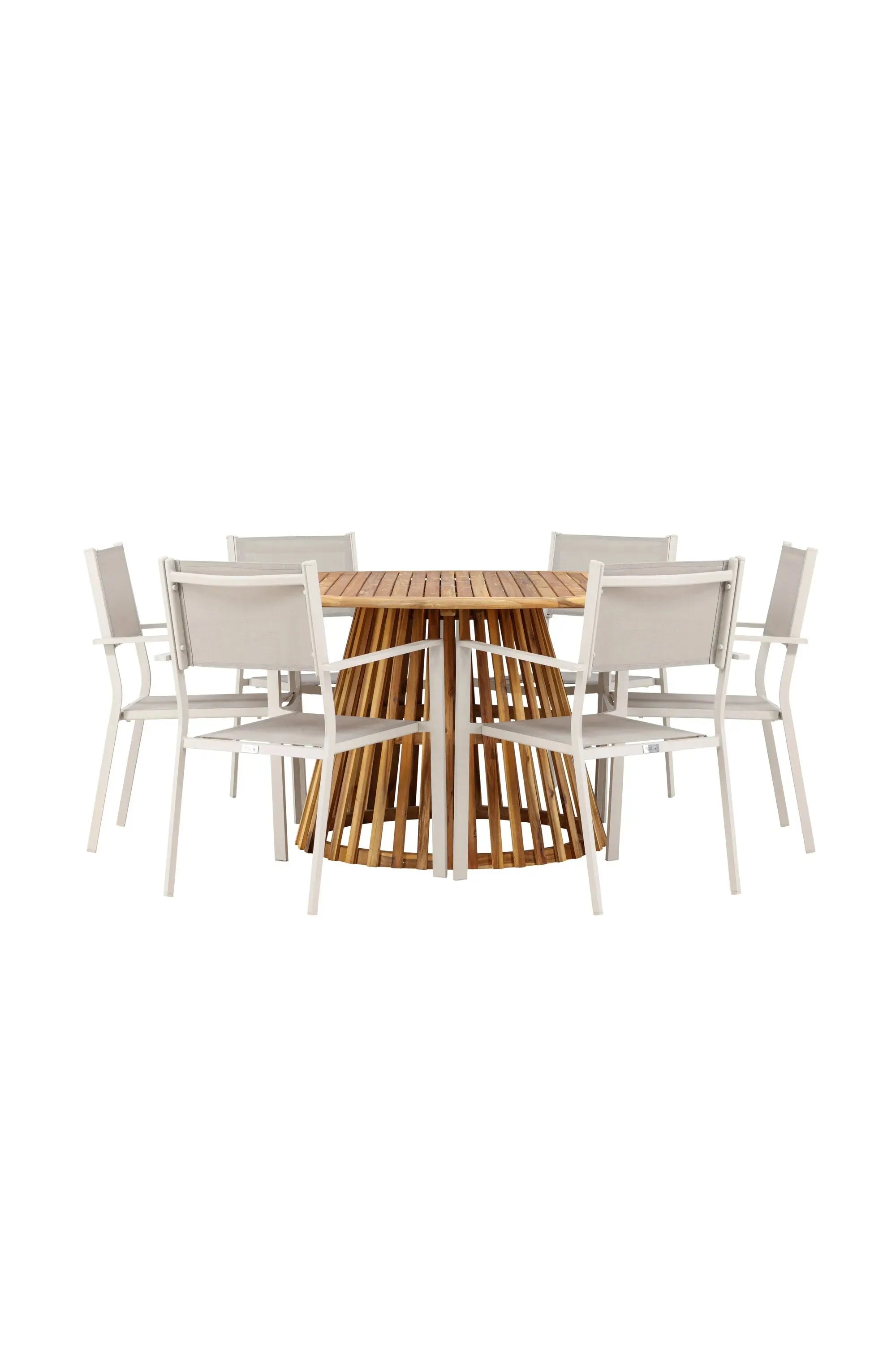 Stilvolles Tucumán Esszimmer-Set mit 6 Copacabana Stühlen.