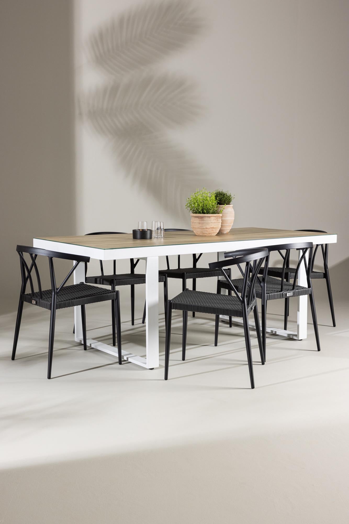 Merlo garden table set + Stina