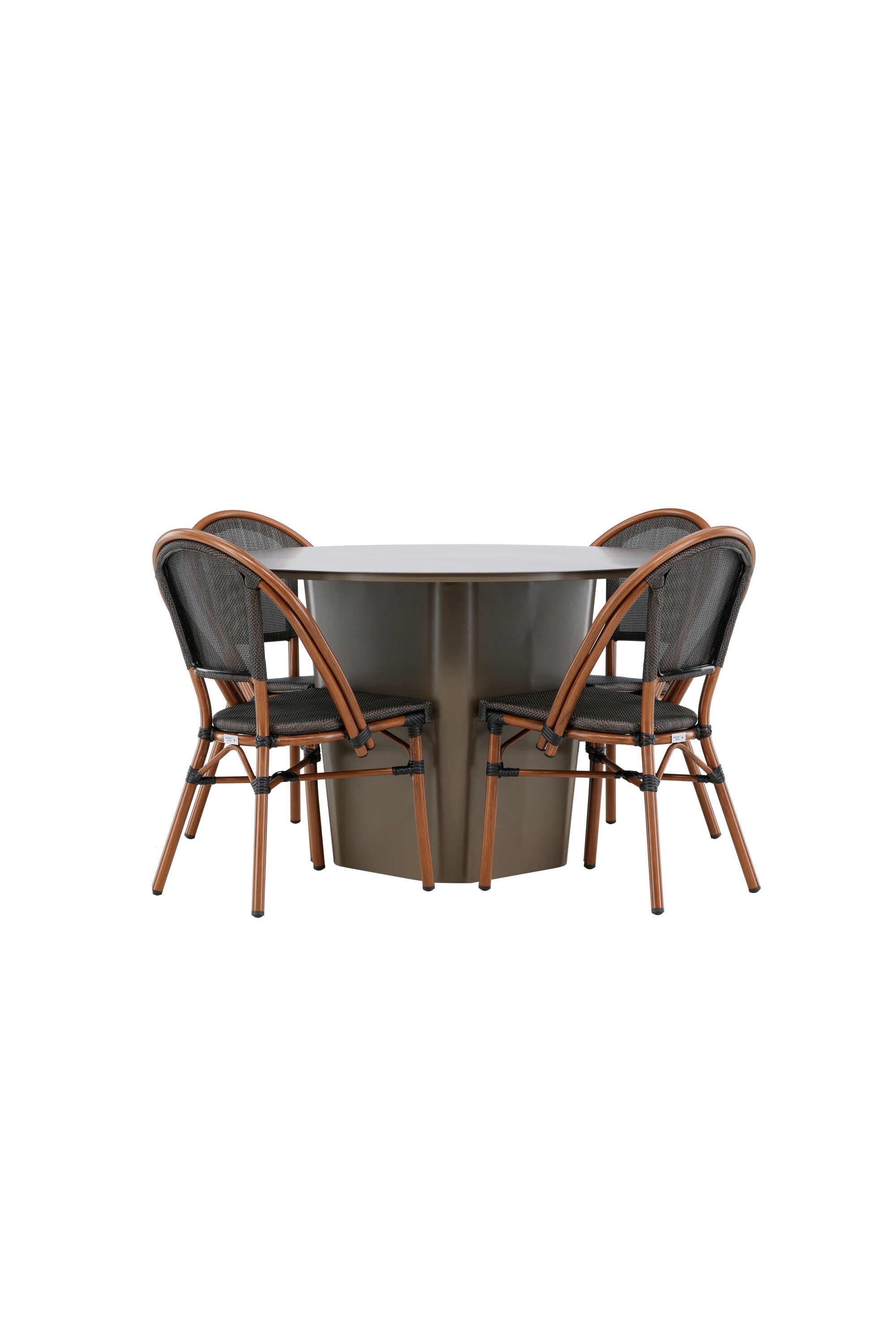 Santa Fe Gartentisch Set Guarda in Braun/Schwarz/Braun präsentiert im Onlineshop von KAQTU Design AG. Gartentischset ist von Venture Home