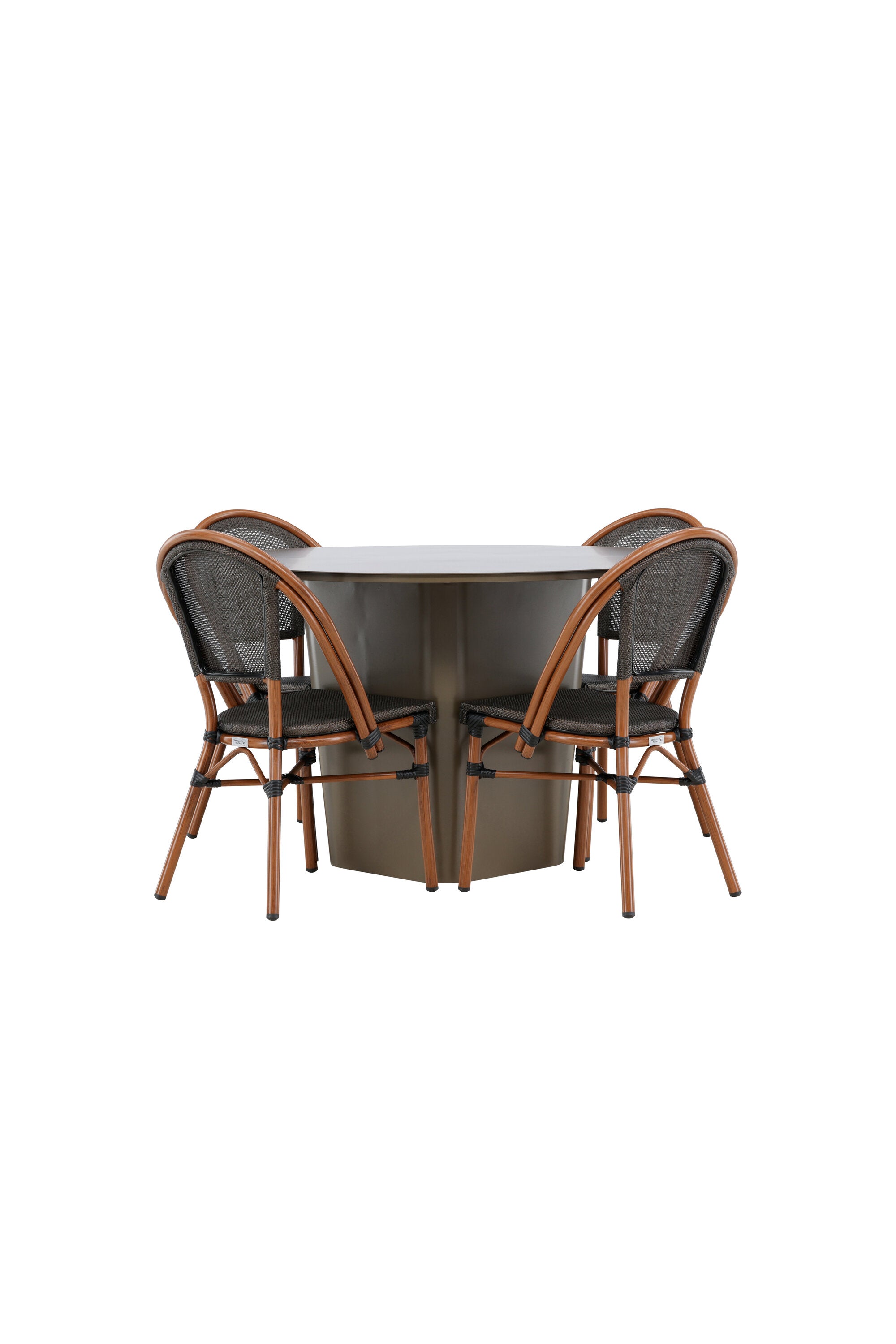 Santa Fe Gartentisch Set Guarda in Braun/Schwarz/Braun präsentiert im Onlineshop von KAQTU Design AG. Gartentischset ist von Venture Home