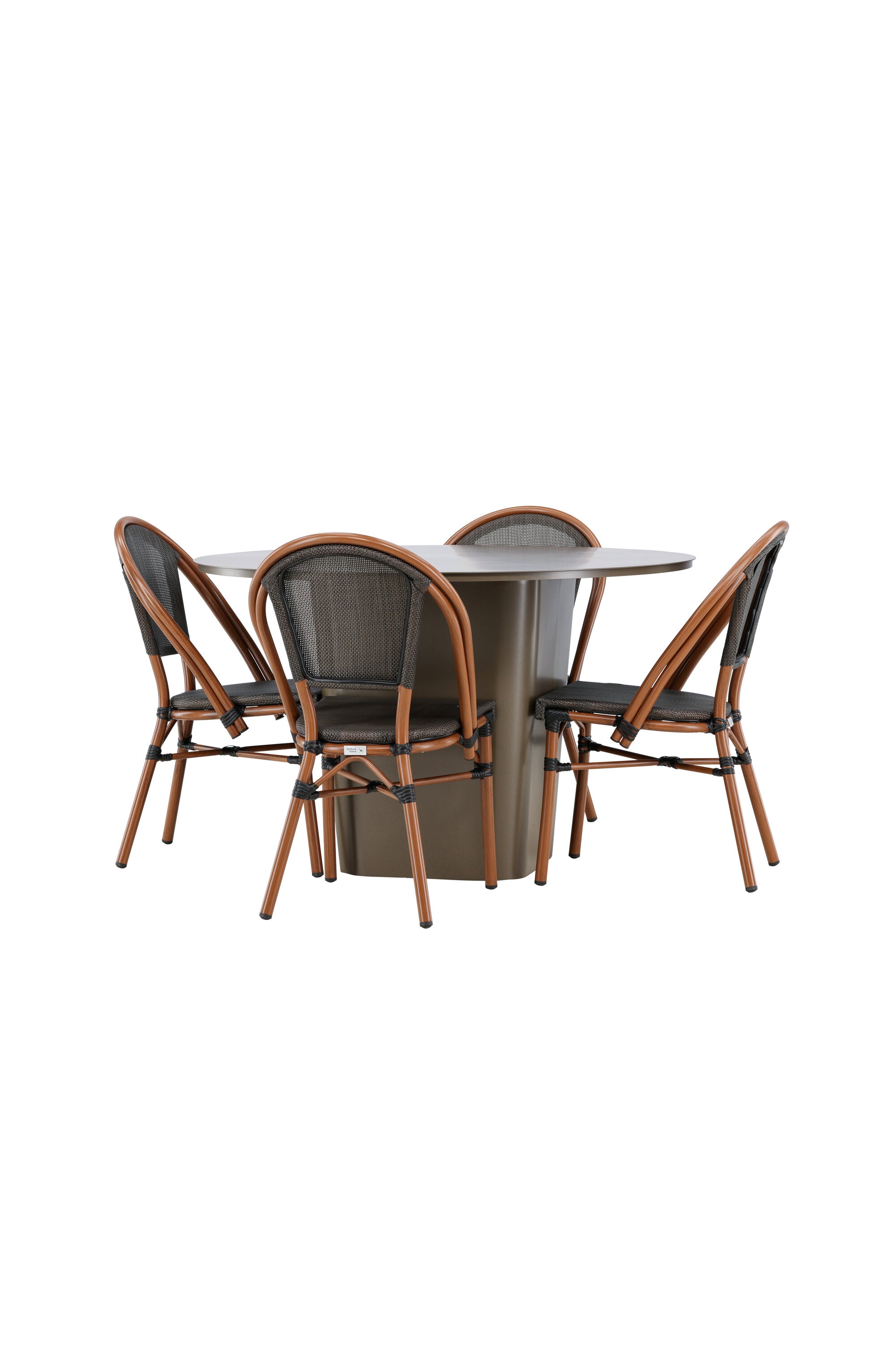 Santa Fe Gartentisch Set Guarda in Braun/Schwarz/Braun präsentiert im Onlineshop von KAQTU Design AG. Gartentischset ist von Venture Home