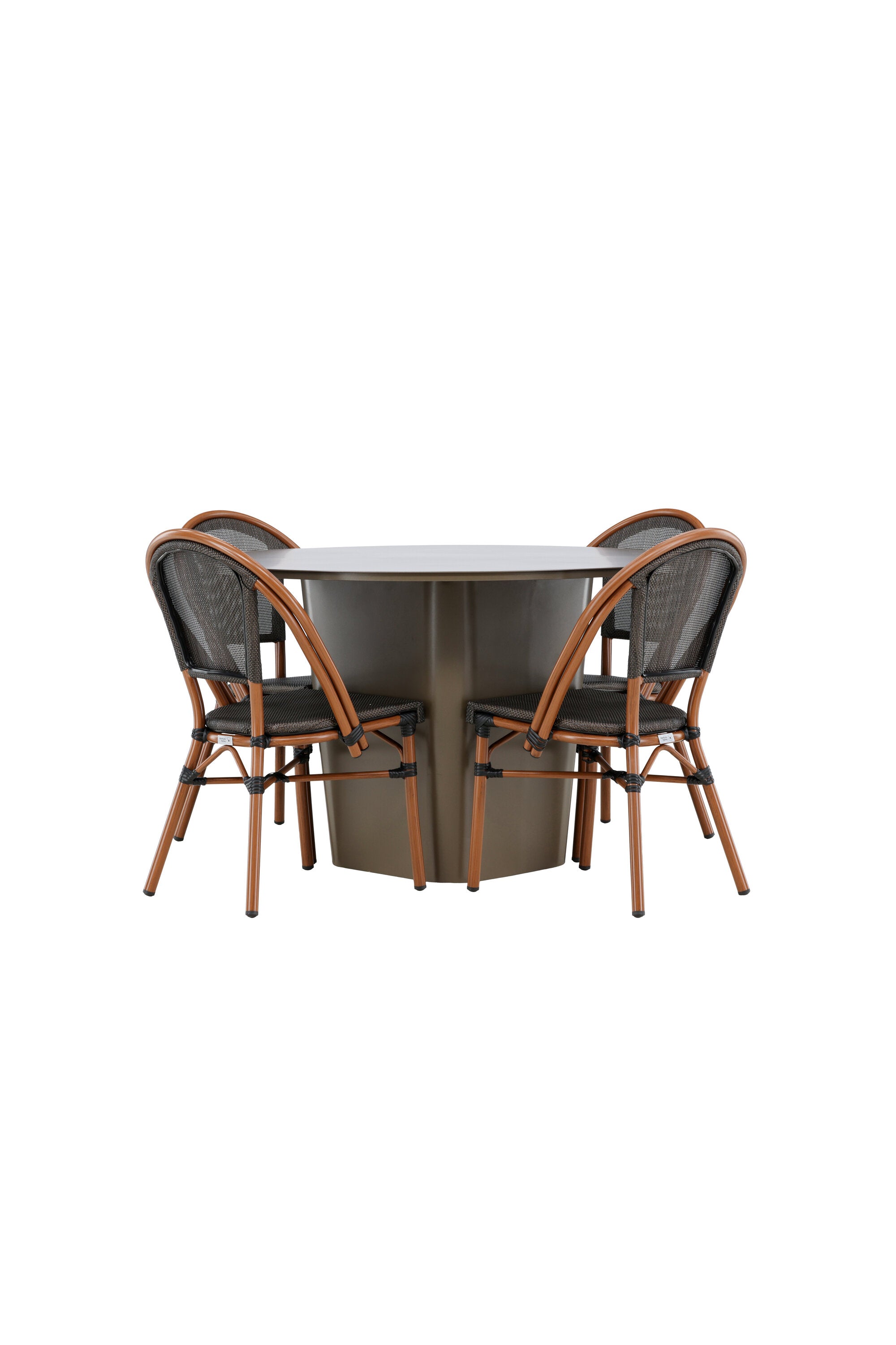 Santa Fe Gartentisch Set Guarda in Braun/Schwarz/Braun präsentiert im Onlineshop von KAQTU Design AG. Gartentischset ist von Venture Home