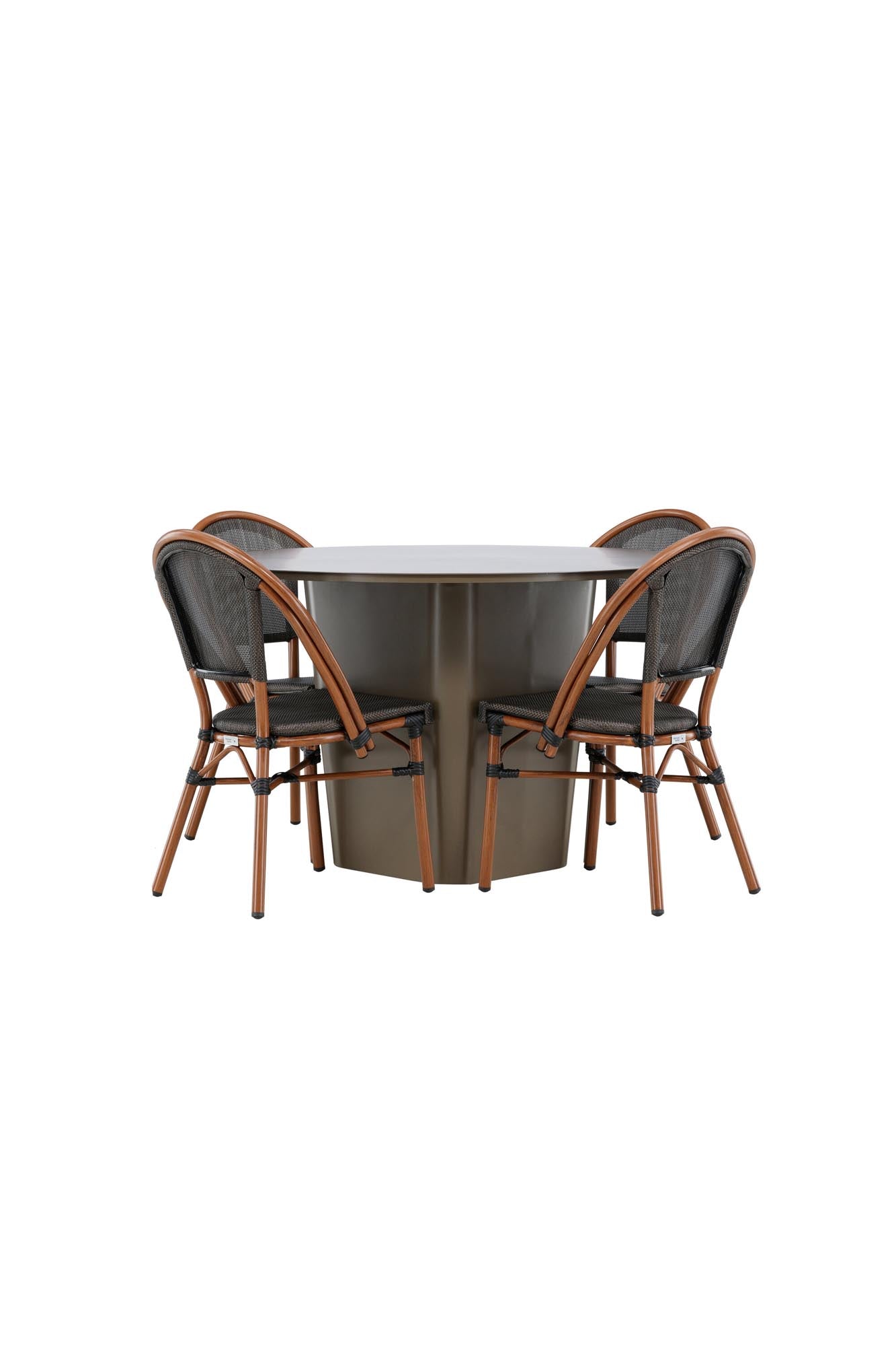 Entdecken Sie das elegante Santa Fe Gartentisch Set Guarda von Venture Home. Hochwertiges Aluminium, wetterfest, ergonomische Stühle für optimalen Komfort.