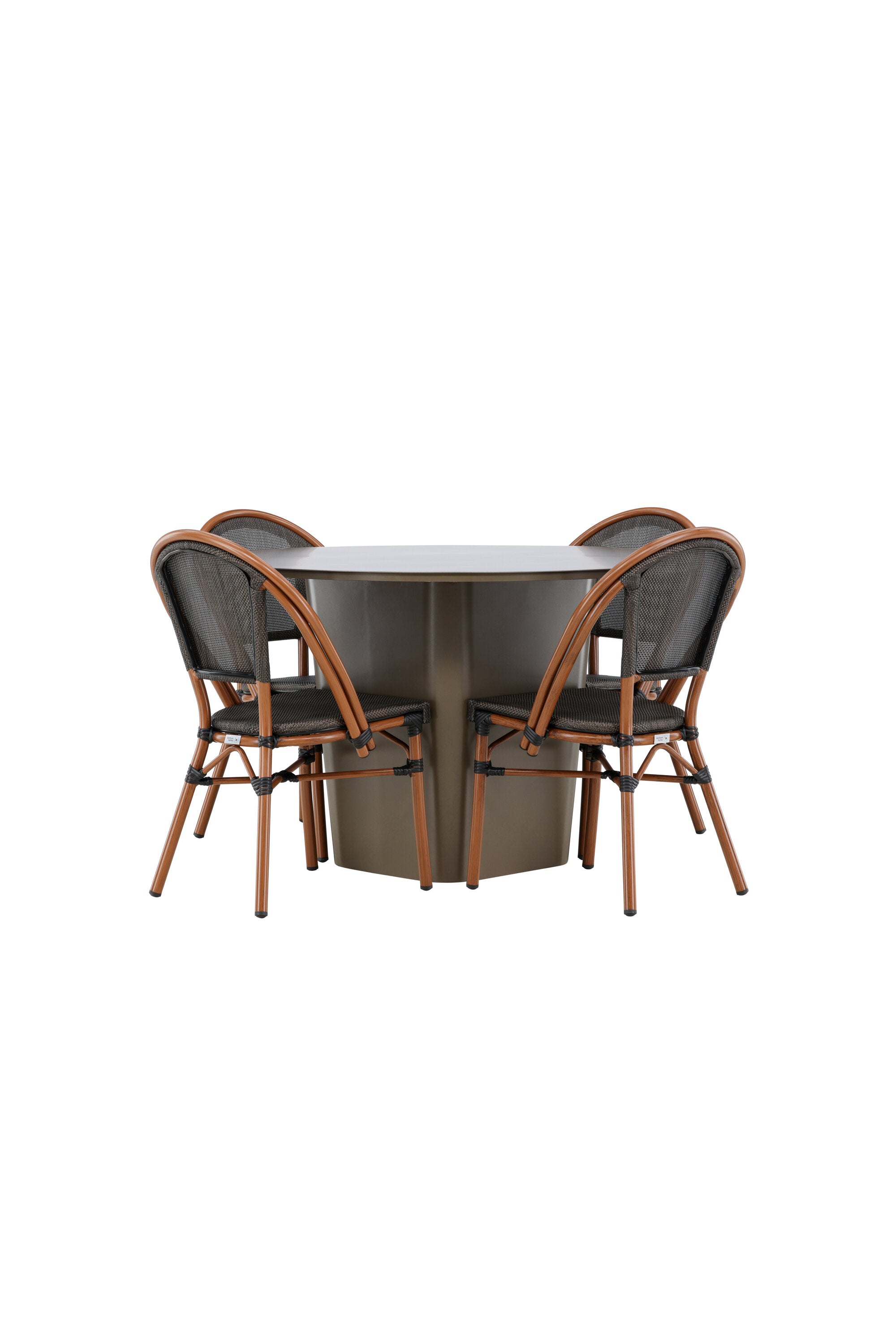 Santa Fe Gartentisch Set Guarda in Braun/Schwarz/Braun präsentiert im Onlineshop von KAQTU Design AG. Gartentischset ist von Venture Home