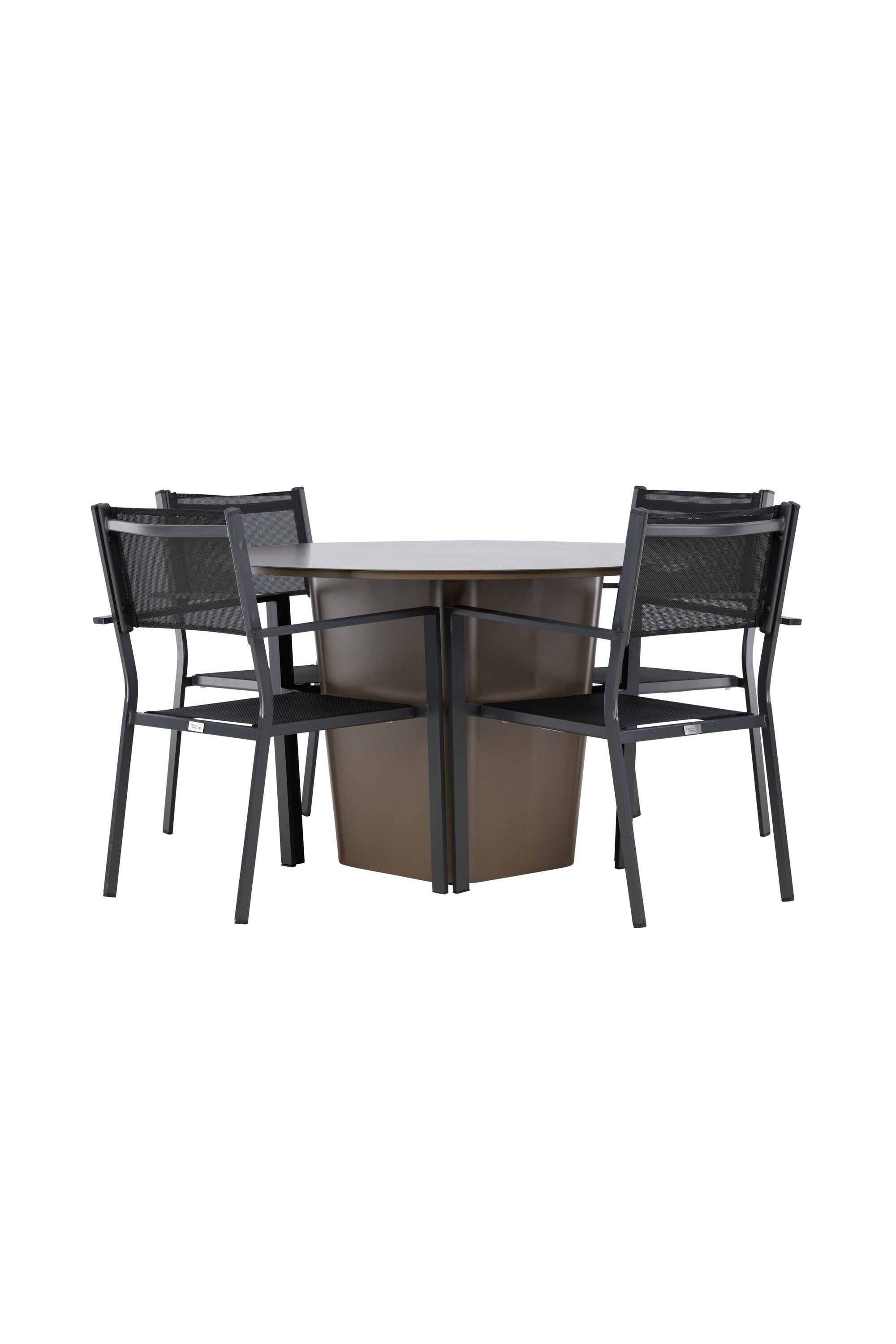 Santa Fe Gartentisch Set Copacabana in Braun schwarz präsentiert im Onlineshop von KAQTU Design AG. Gartentischset ist von Venture Home