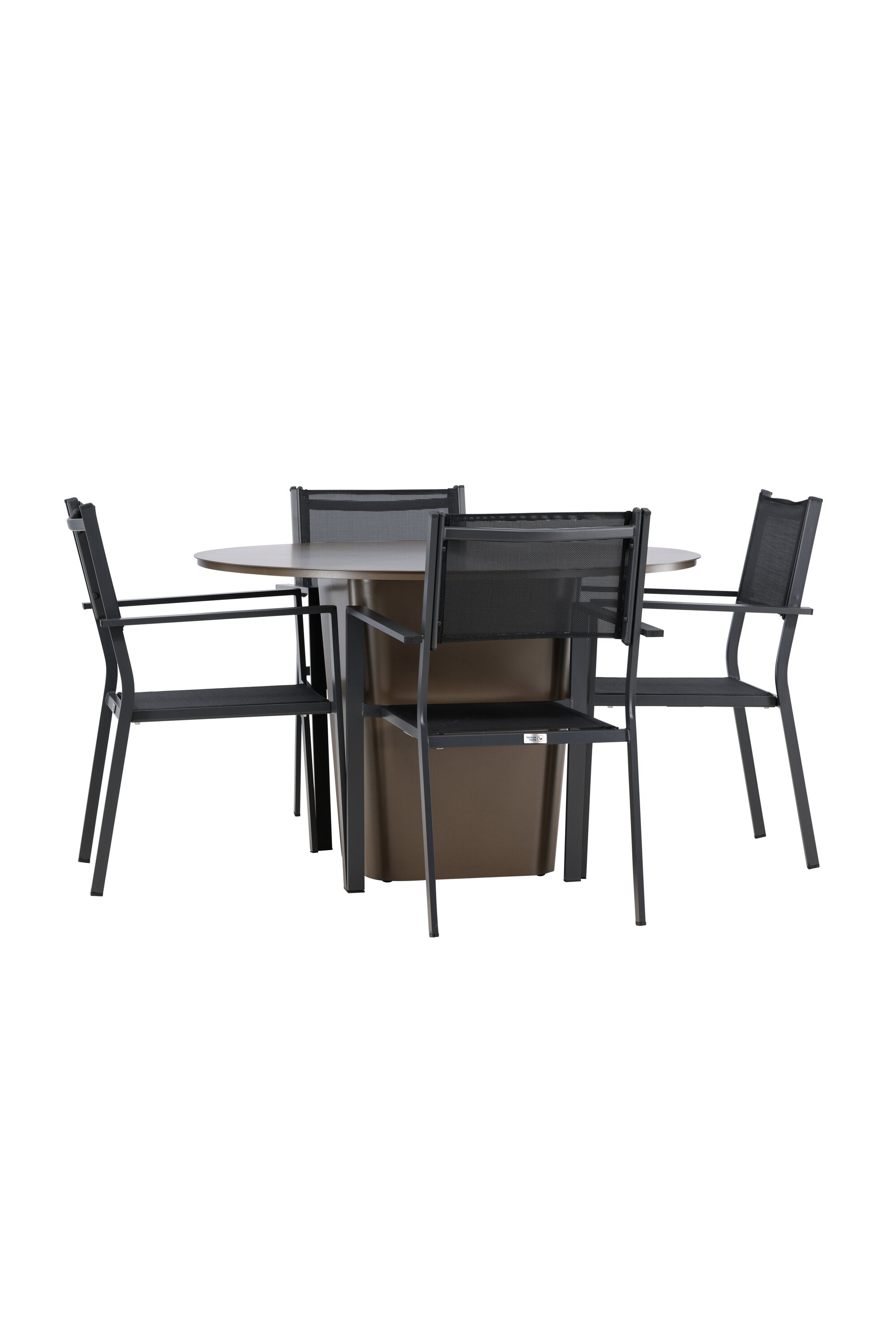 Santa Fe Gartentisch Set Copacabana in Braun schwarz präsentiert im Onlineshop von KAQTU Design AG. Gartentischset ist von Venture Home