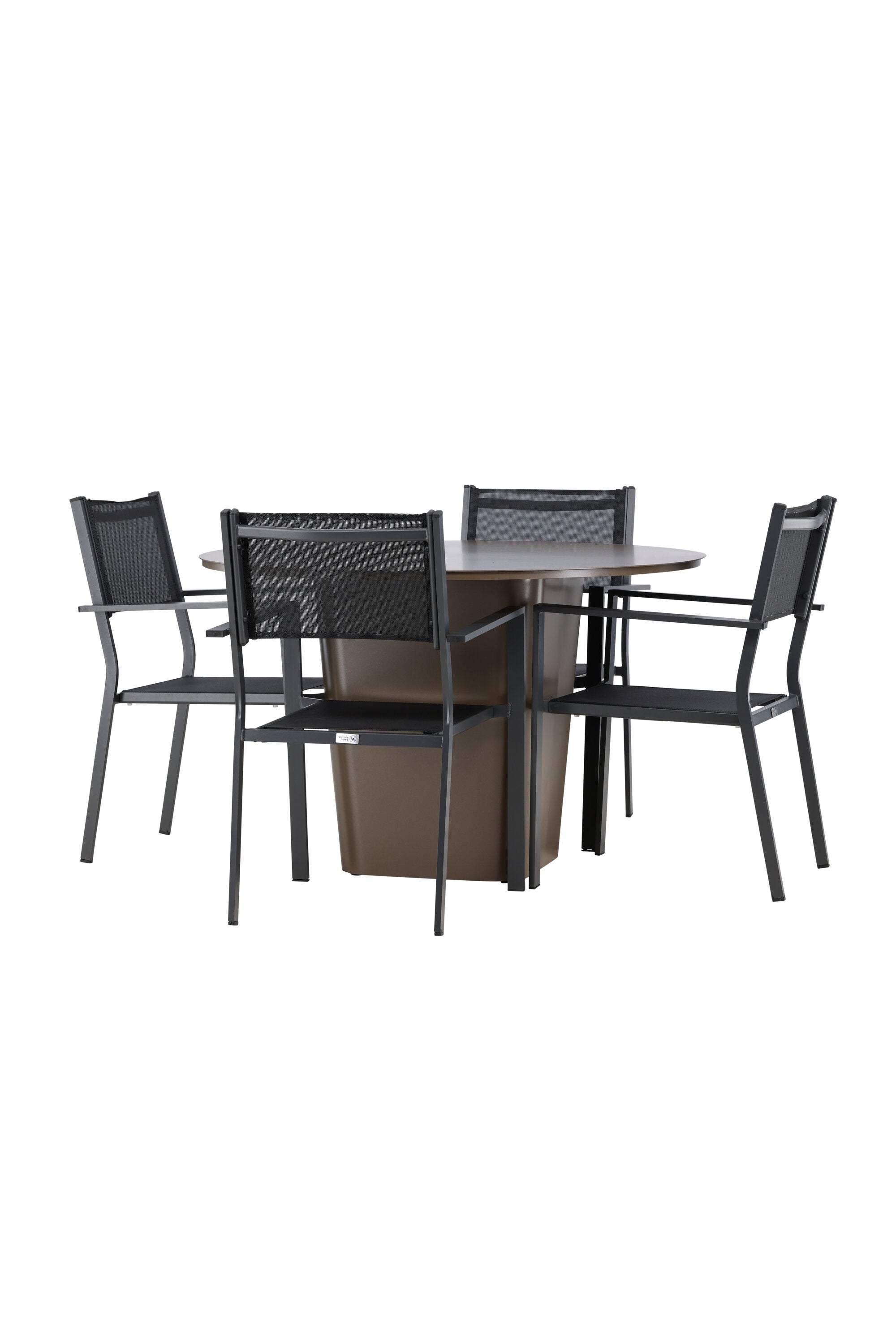 Santa Fe Gartentisch Set Copacabana in Braun schwarz präsentiert im Onlineshop von KAQTU Design AG. Gartentischset ist von Venture Home
