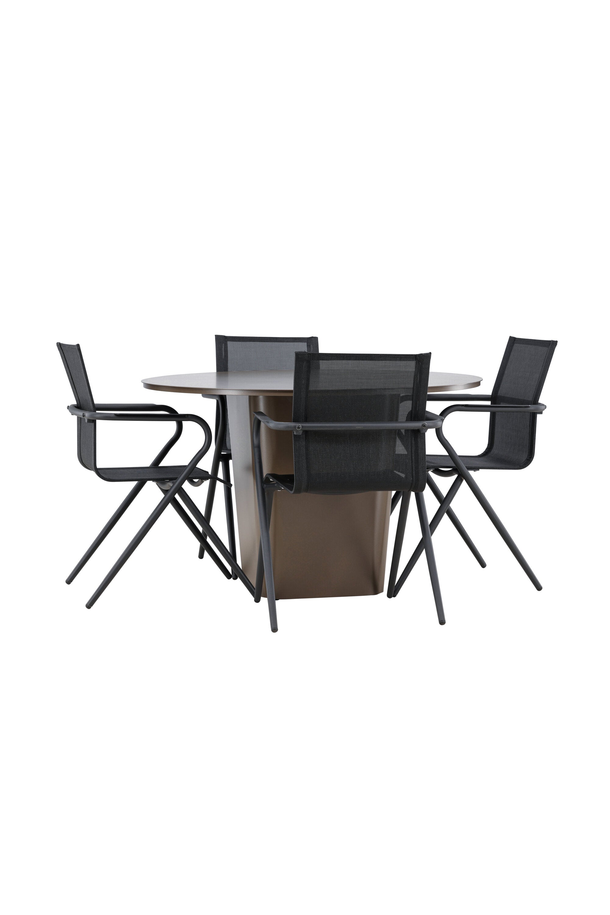 Santa Fe Gartentisch Set Alina in Braun schwarz präsentiert im Onlineshop von KAQTU Design AG. Gartentischset ist von Venture Home