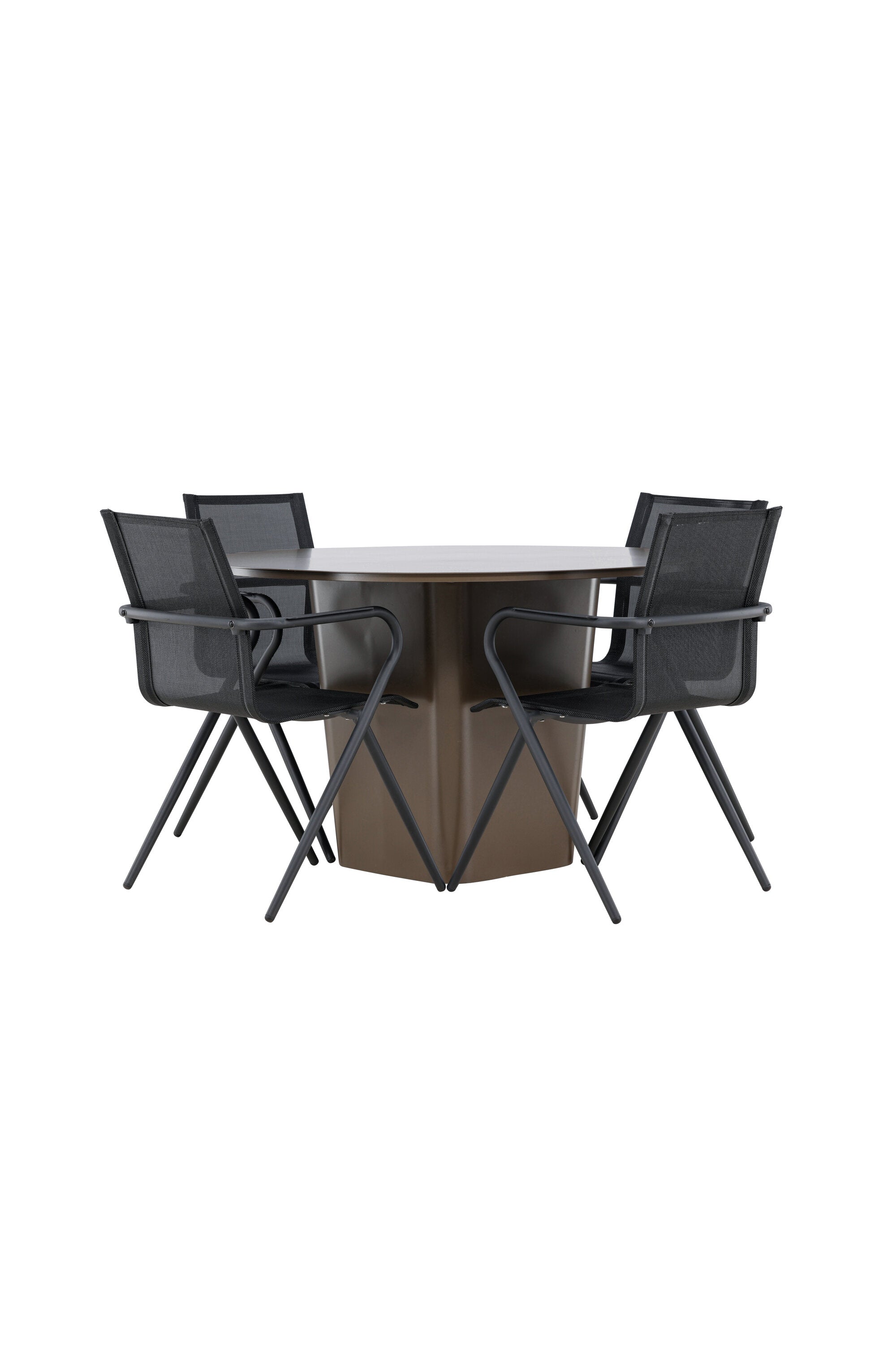 Santa Fe Gartentisch Set Alina in Braun schwarz präsentiert im Onlineshop von KAQTU Design AG. Gartentischset ist von Venture Home