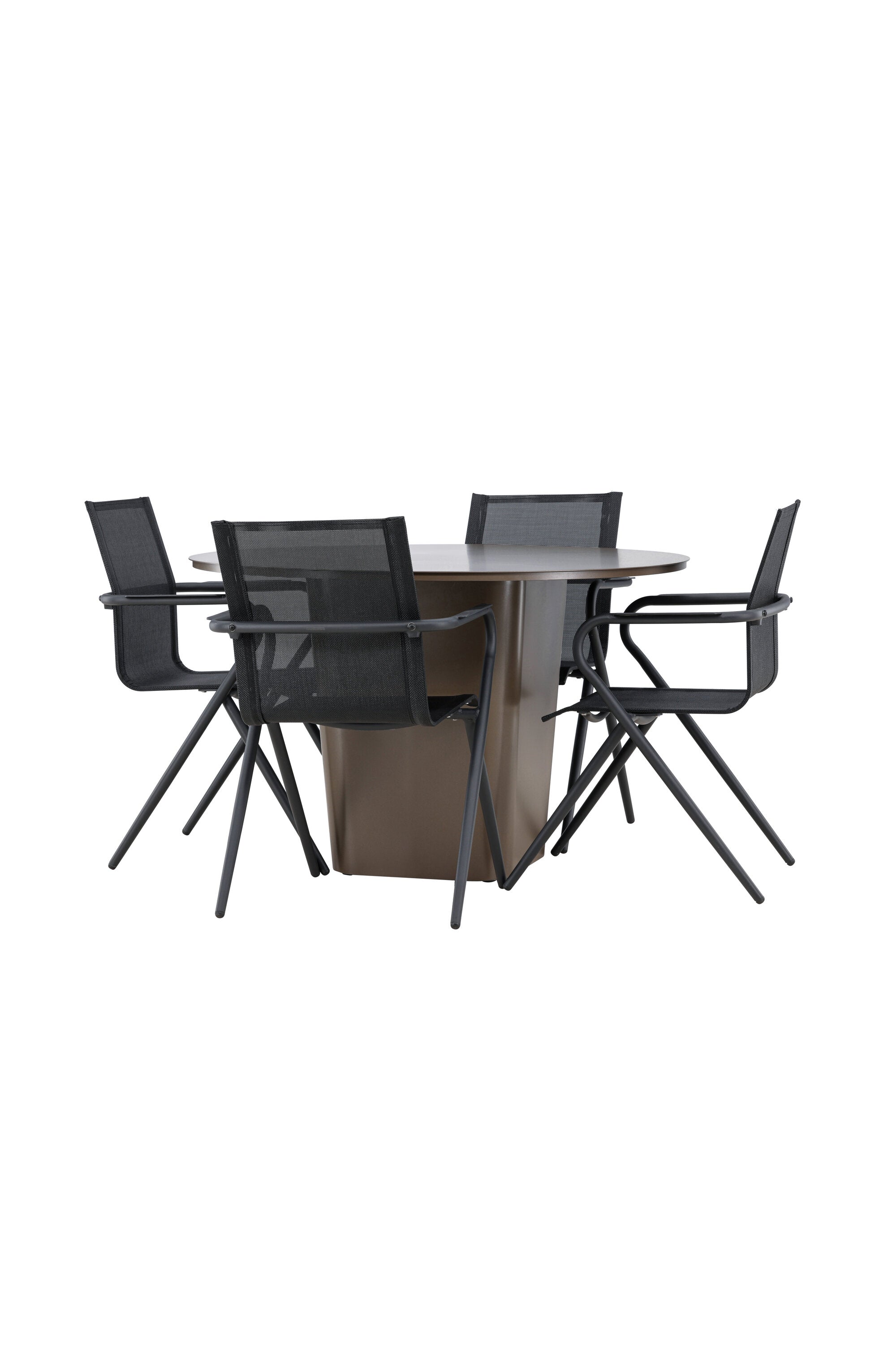 Santa Fe Gartentisch Set Alina in Braun schwarz präsentiert im Onlineshop von KAQTU Design AG. Gartentischset ist von Venture Home