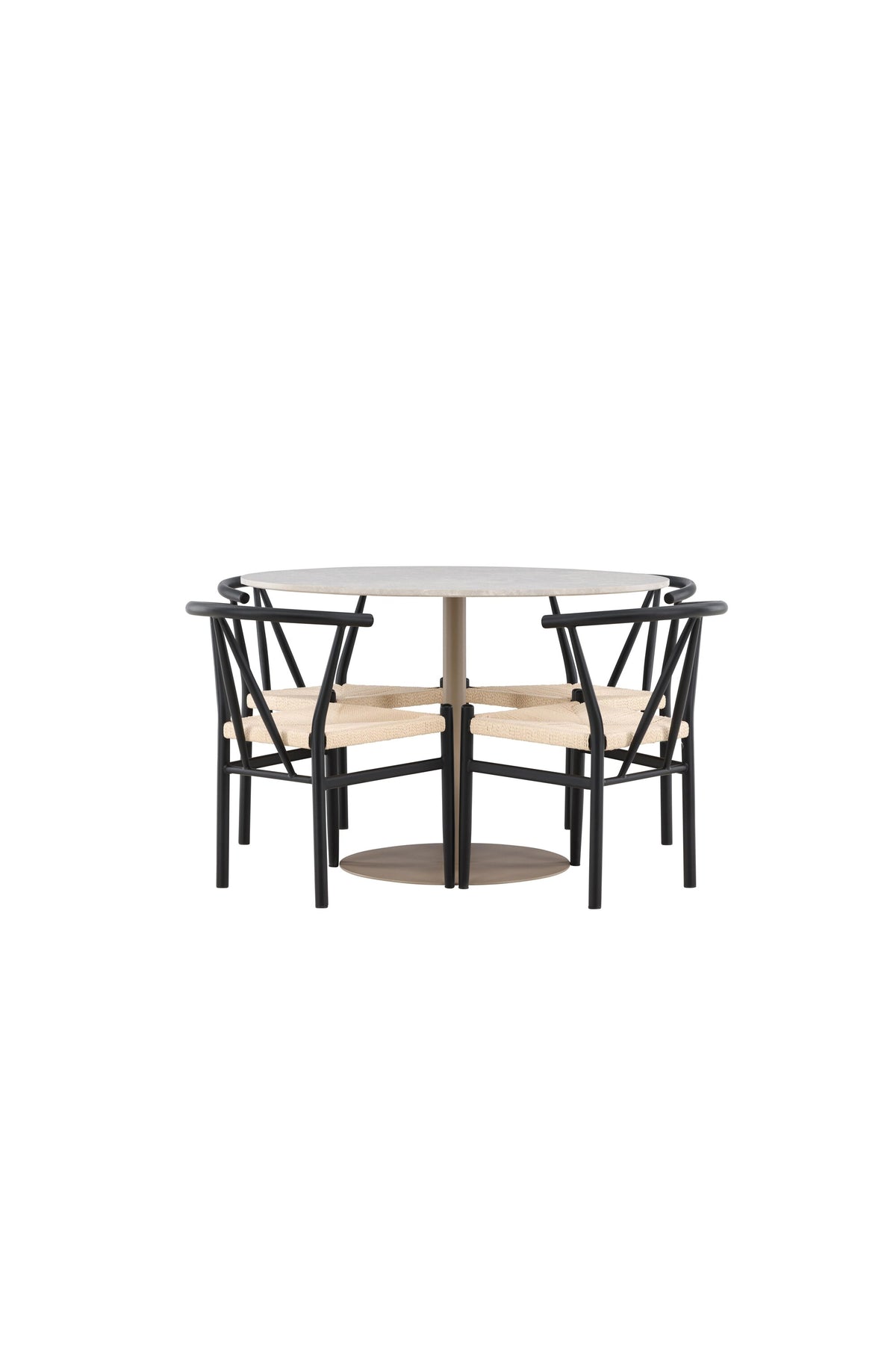 Lycke Esstisch mit Alfons Stühlen in  präsentiert im Onlineshop von KAQTU Design AG. Bartischset ist von Venture Home